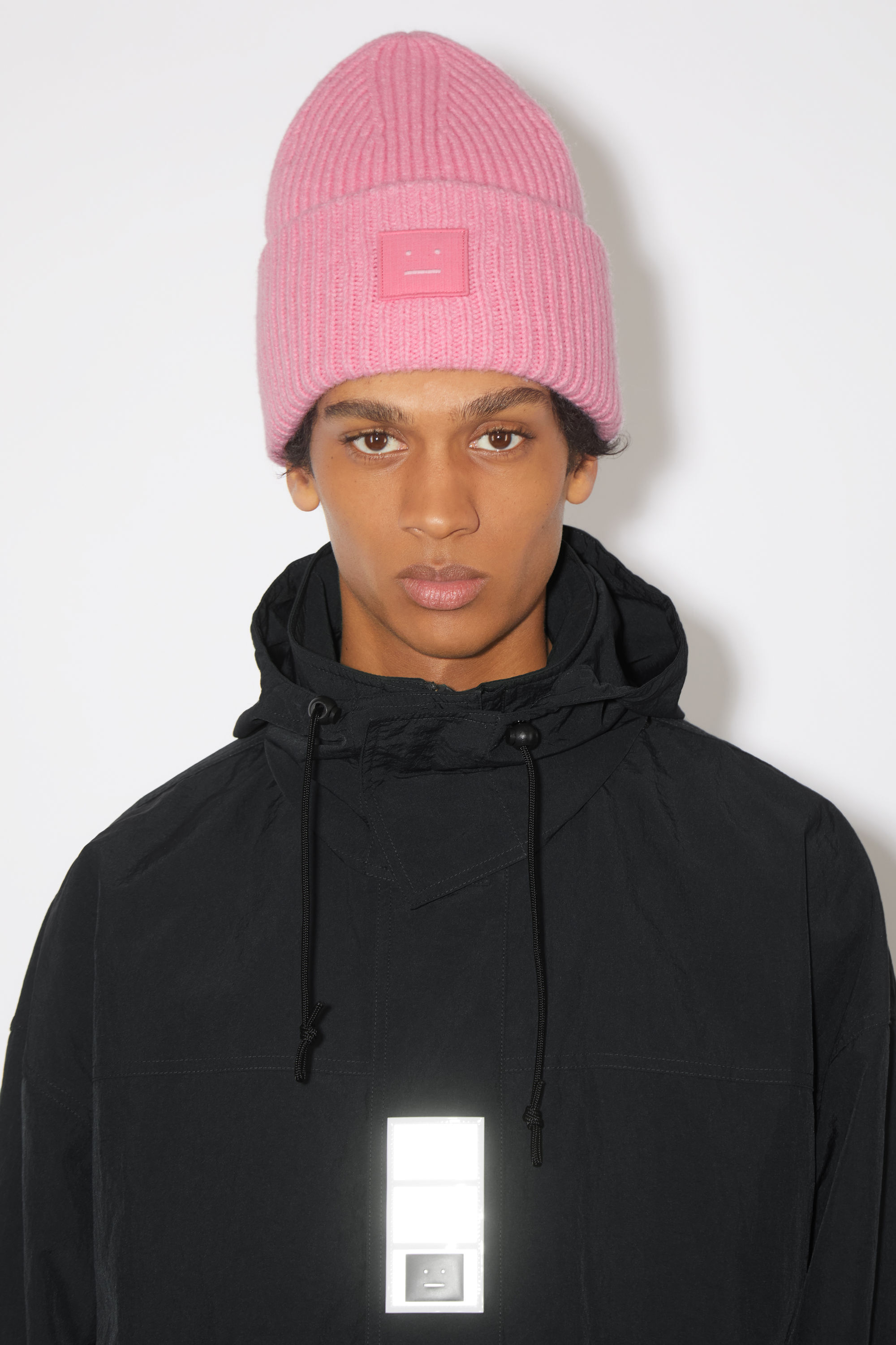 Acne Studios - ラージFaceロゴビーニー - バブルピンク