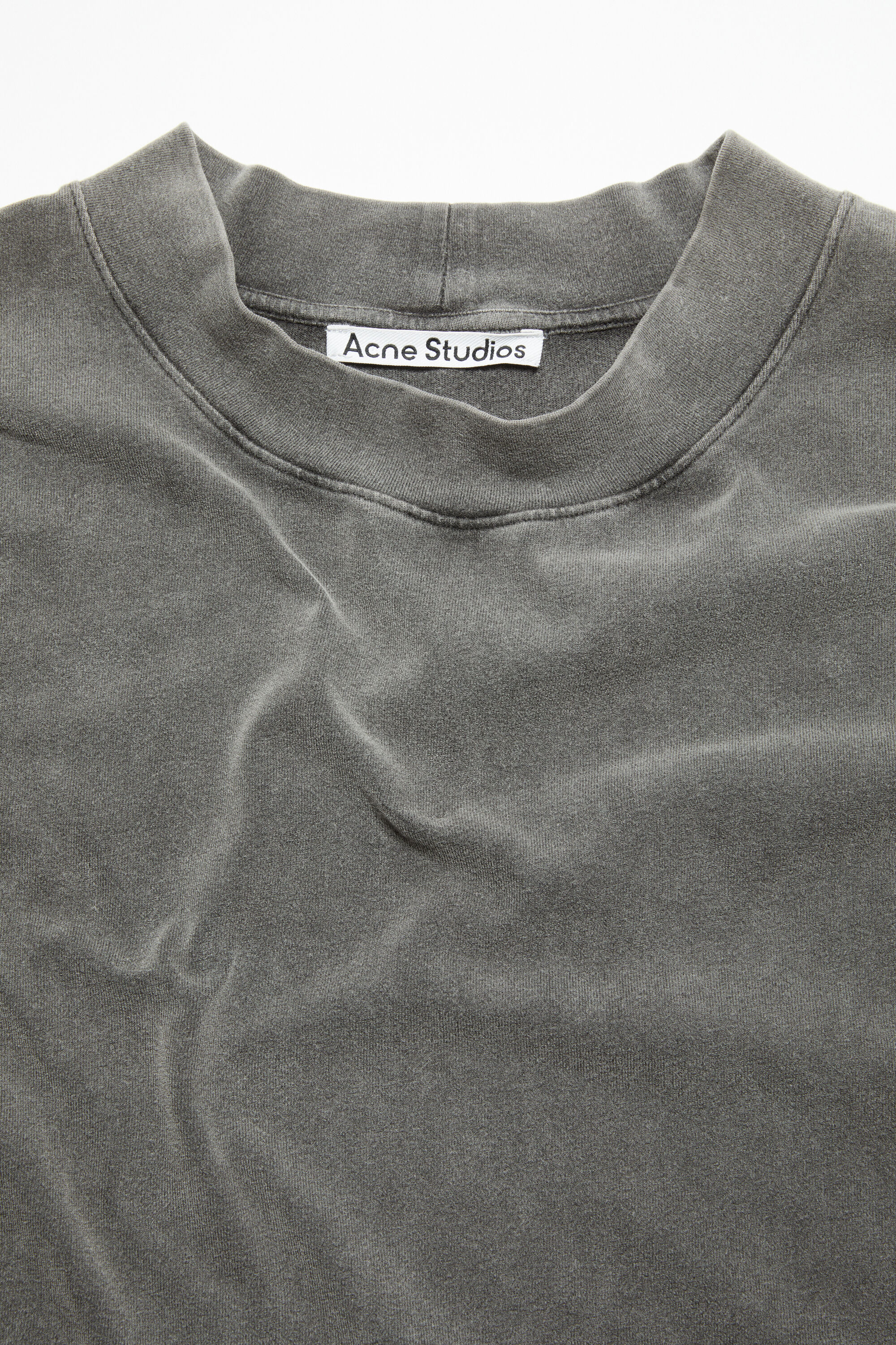 Acne Studios - Relaxed rubber logo t-shirt - Faded black