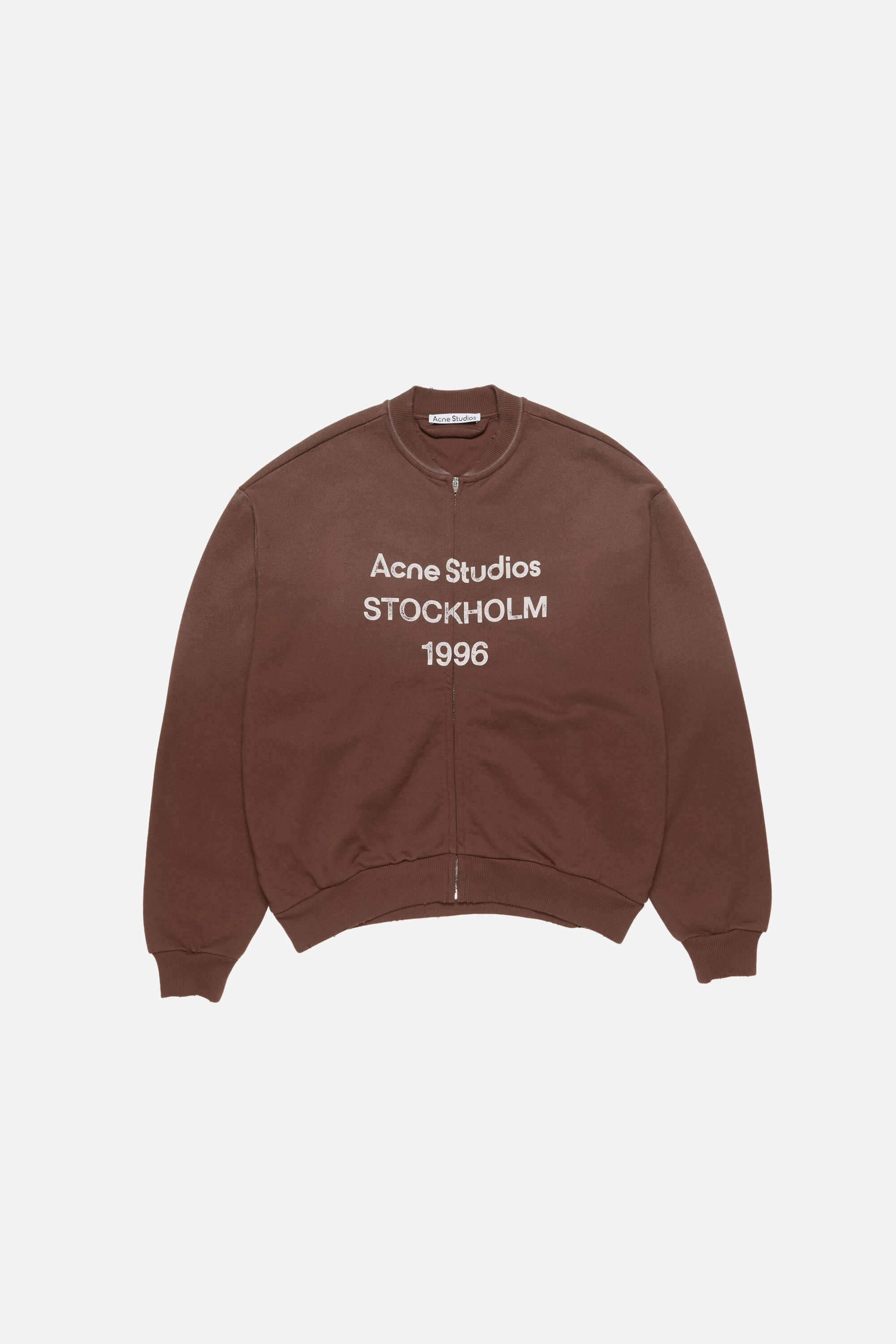 Acne Studios - ウォッシュ加工ジップアップカーディガン