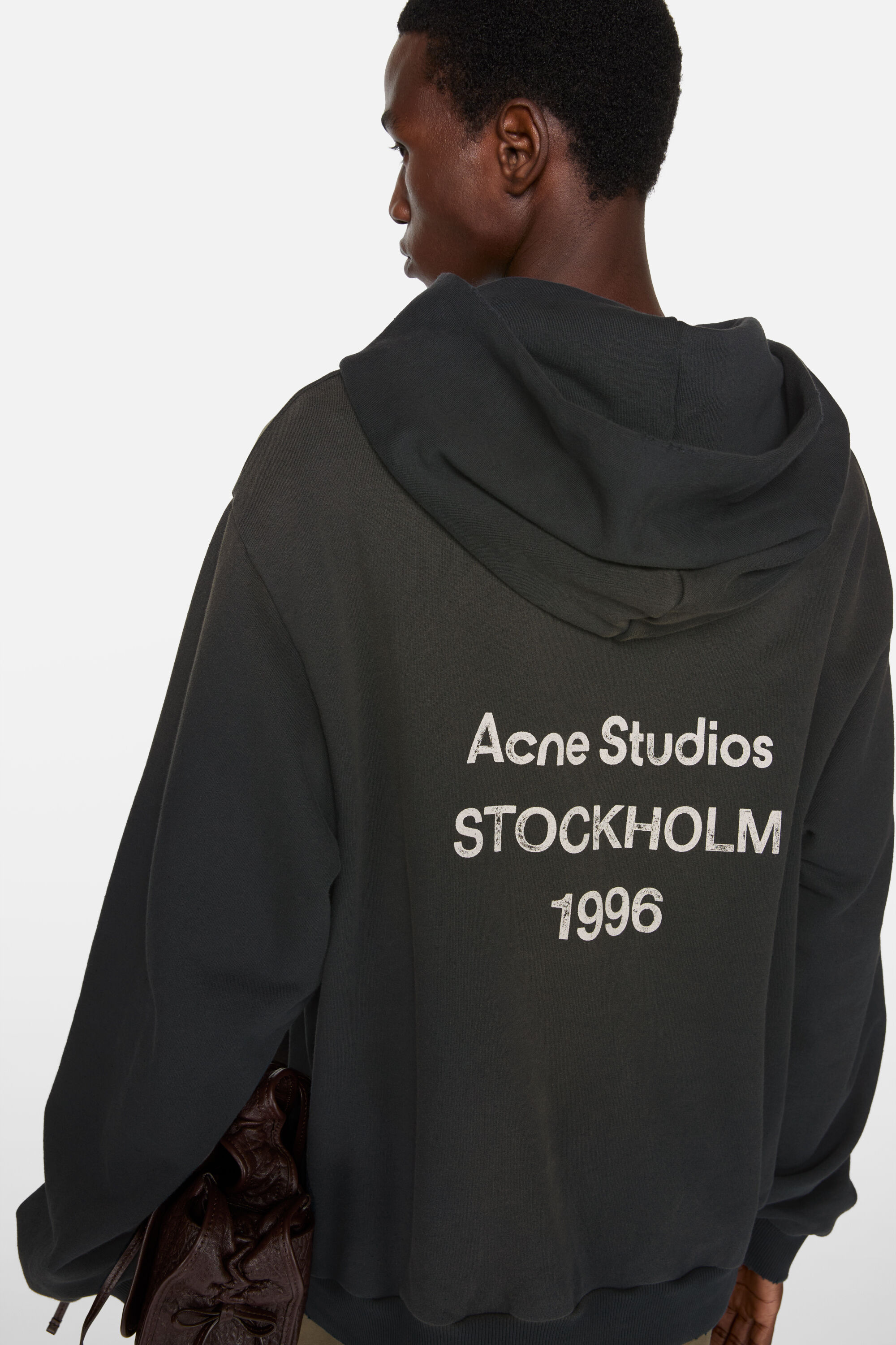 Acne Studios - Fleece logo hoodie - Black
