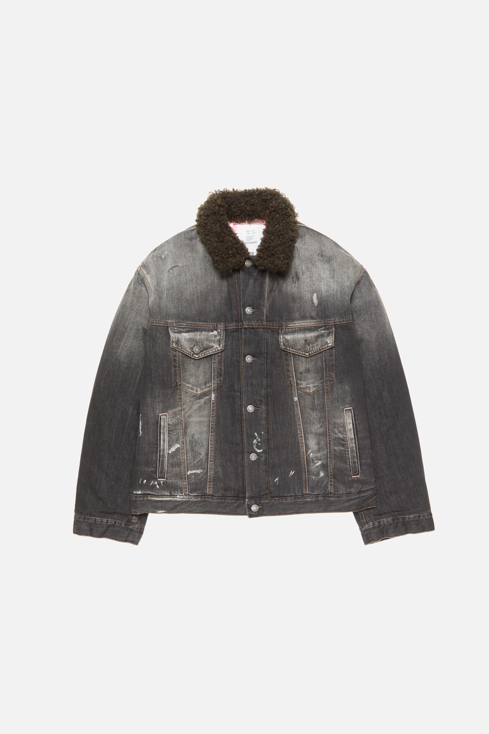 Acne Studios - ウォッシュ加工デニムジャケット - ブラック