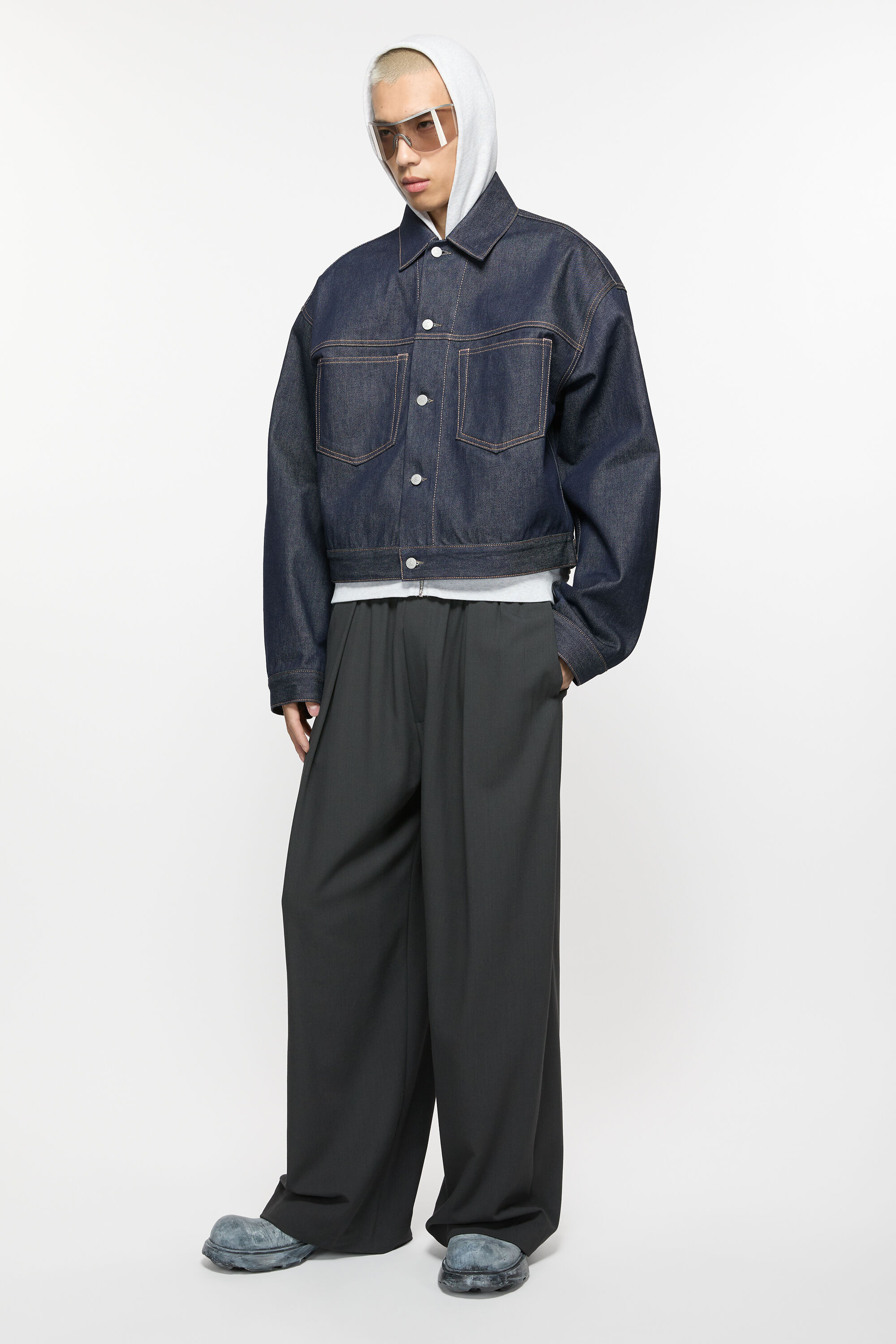 Acne Studios - デニムジャケット - ボクシーフィット - インディゴブルー