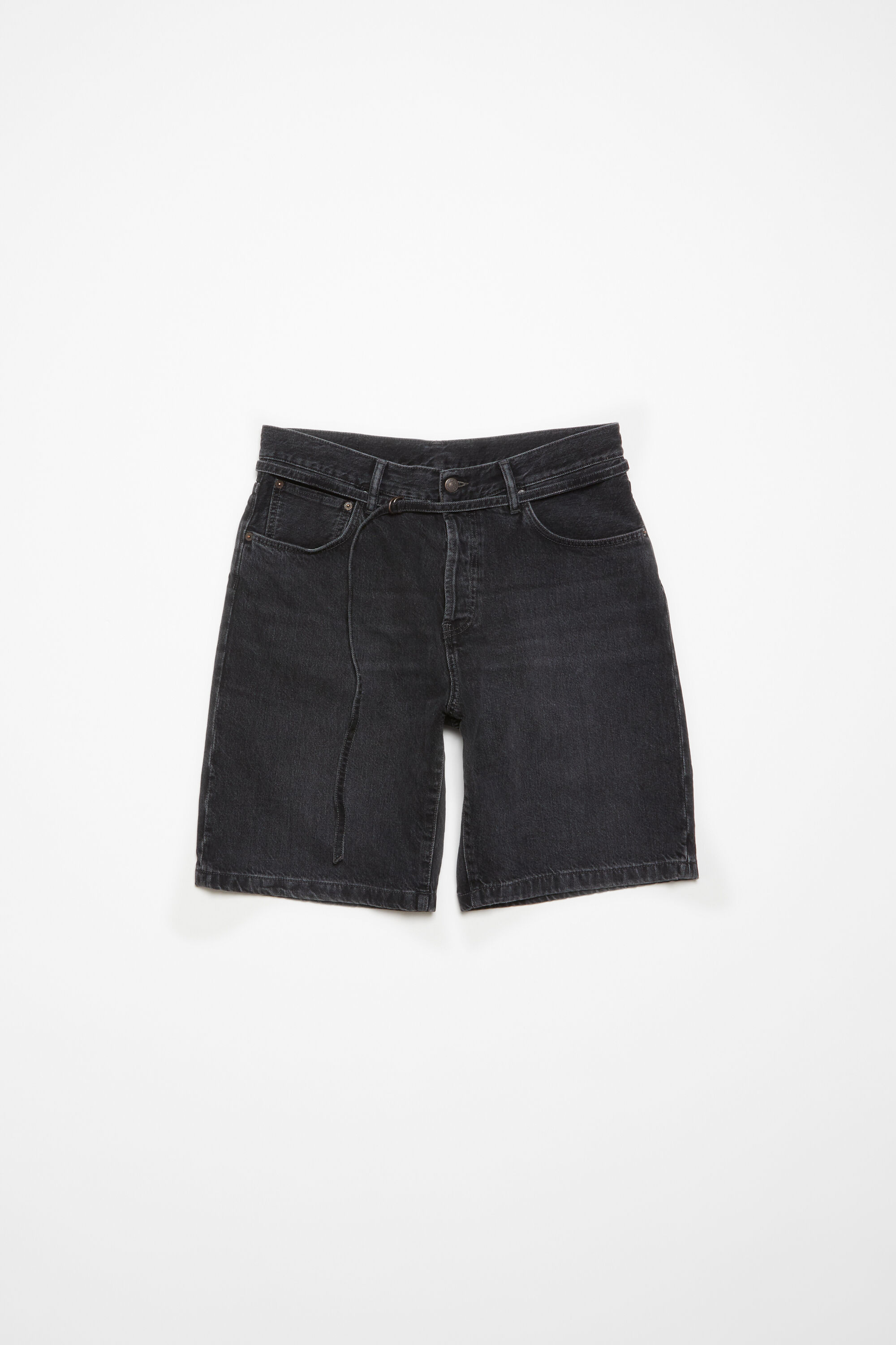 Acne Studios - ルーズフィット デニムショートパンツ - ブラック