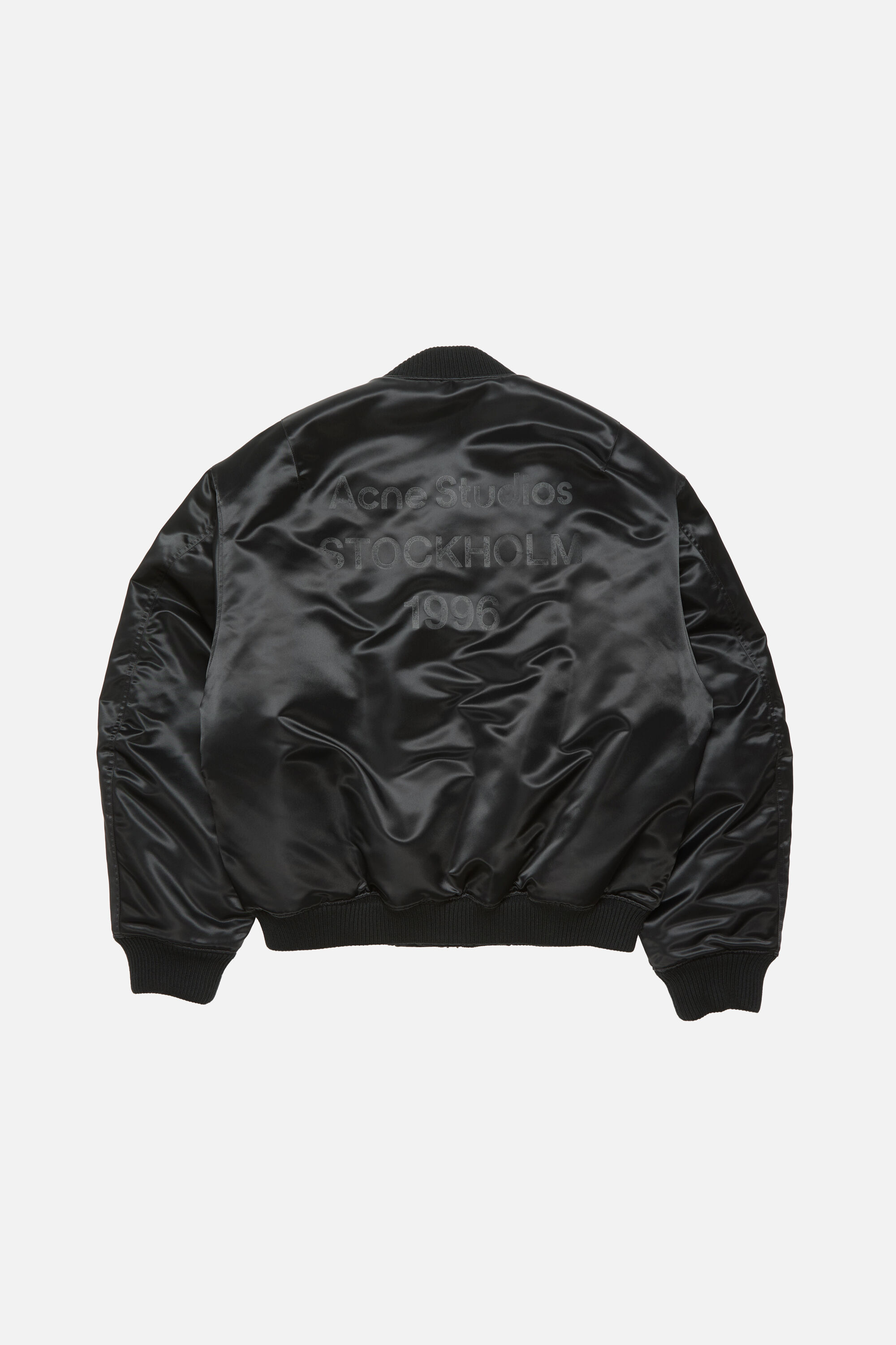 Acne Studios - ロゴボンバージャケット - ブラック