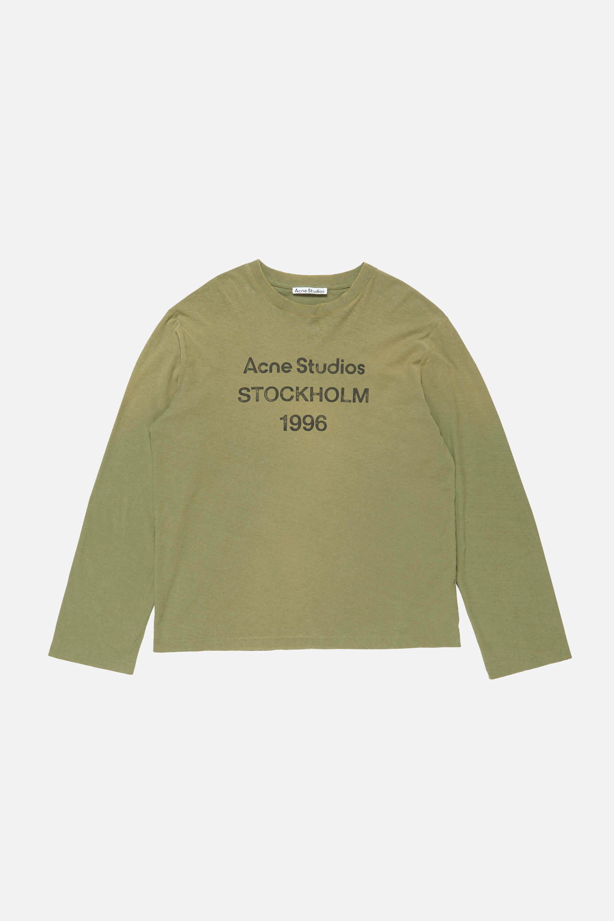 Acne Studios - 標誌T 恤- 寬鬆剪裁- 橄欖綠