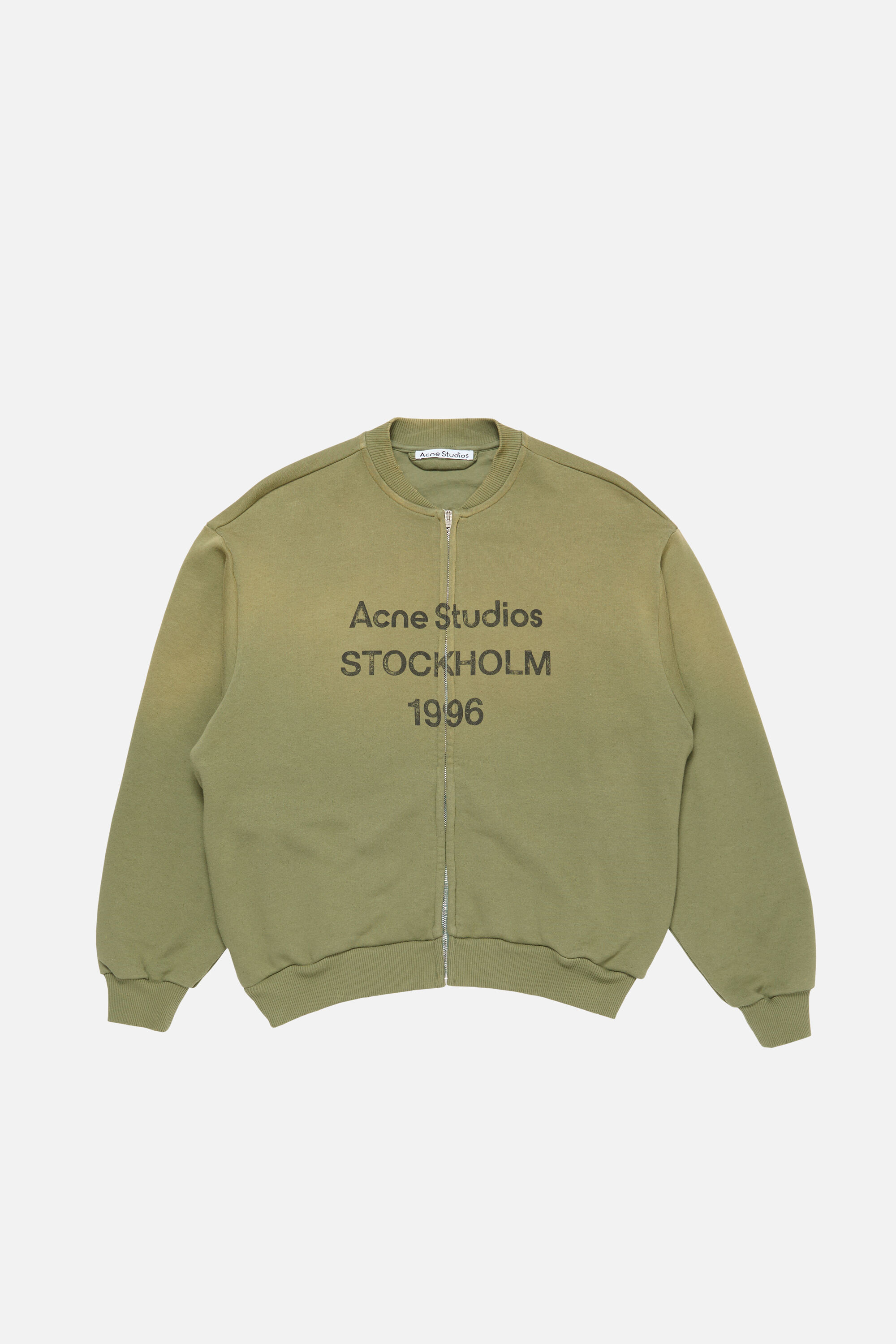 Acne Studios - ジップロゴスウェット - ブラック