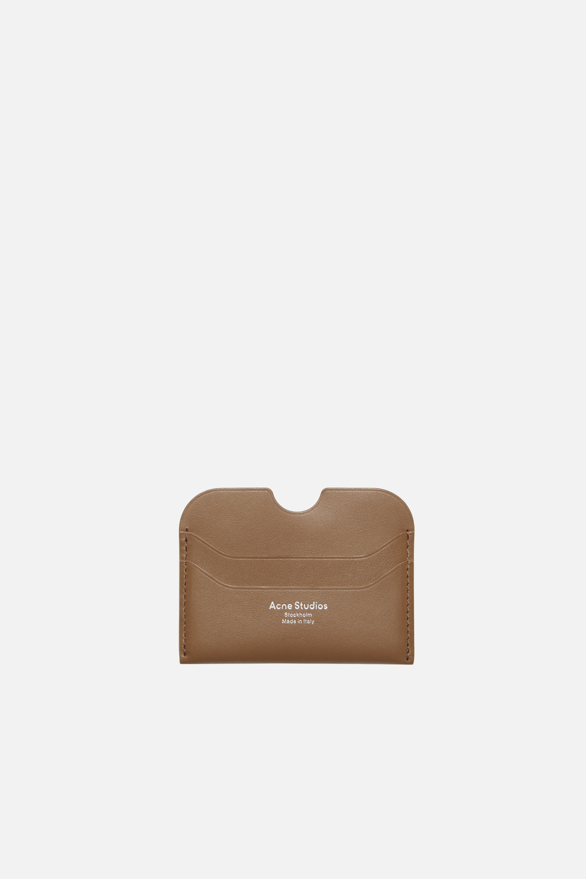 Acne Studios - レザーカードホルダー - キャメルブラウン
