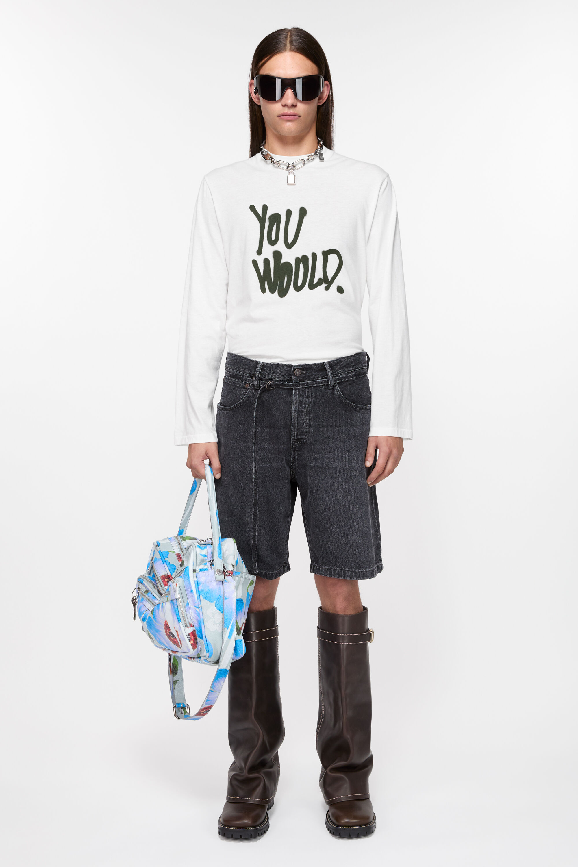 Acne Studios - ルーズフィット デニムショートパンツ - ブラック