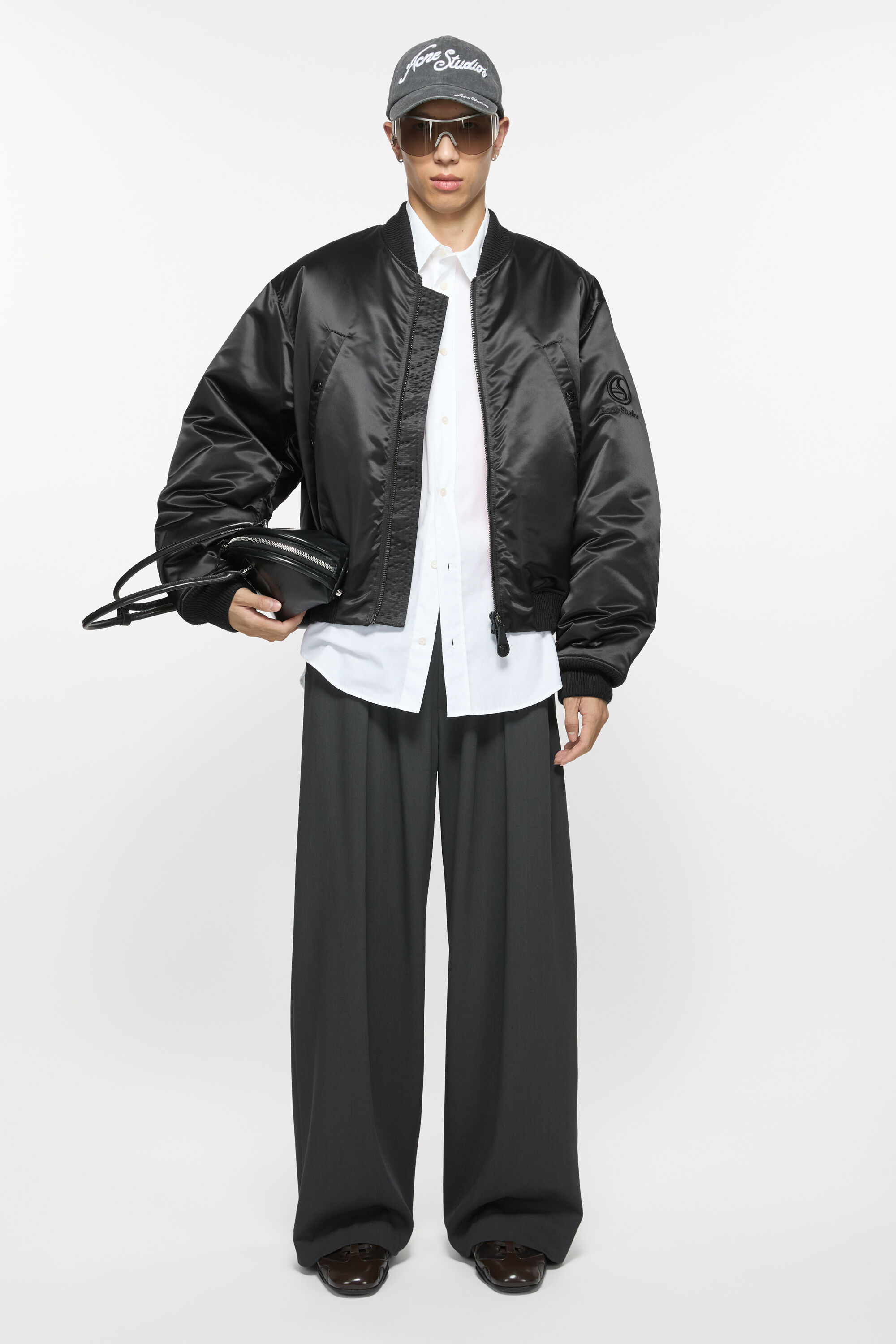 Acne Studios - ボンバージャケット ロゴグラム - ブラック