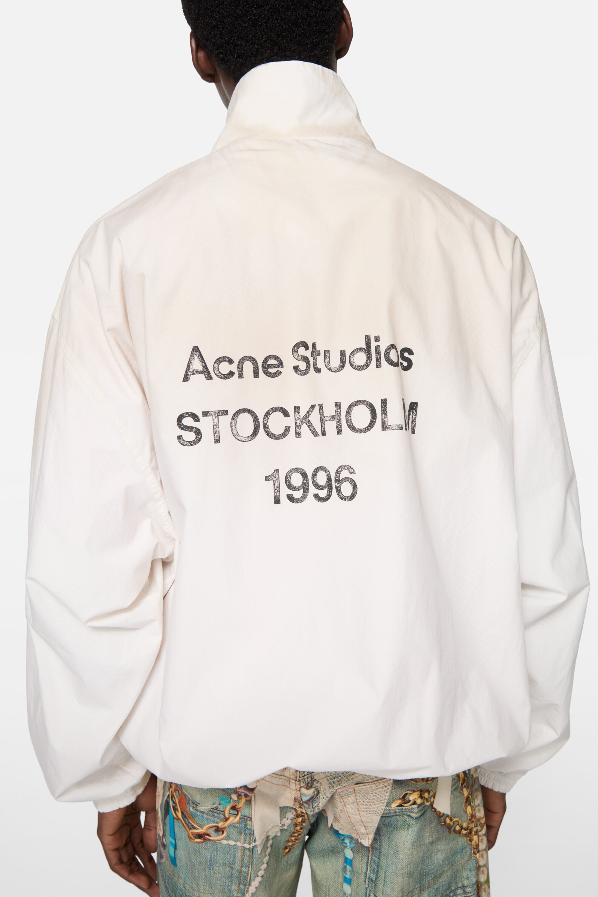 Acne Studios - ロゴジッパージャケット - ダスティホワイト