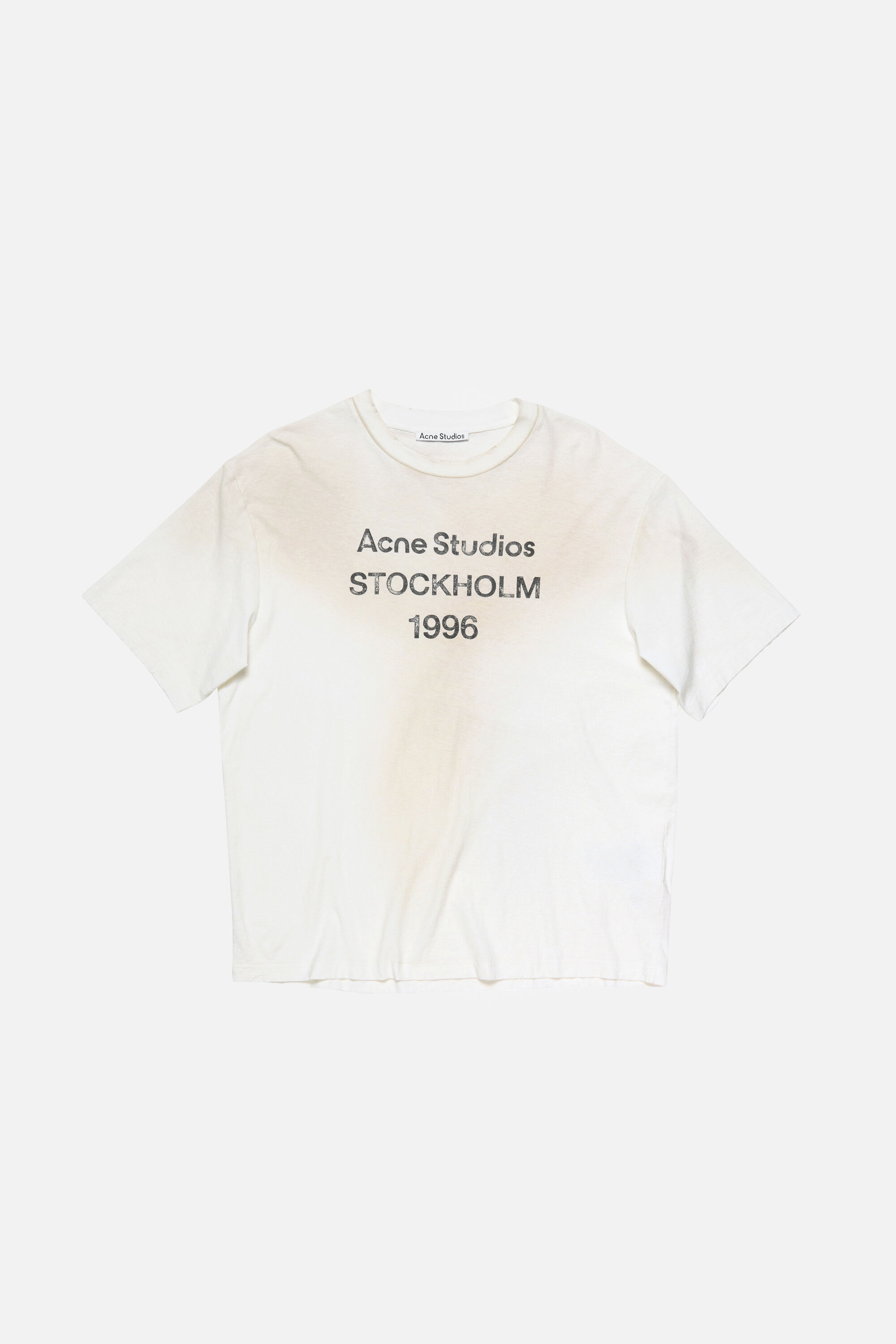 Acne Studios - ロゴTシャツ - リラックスフィット - ダスティホワイト