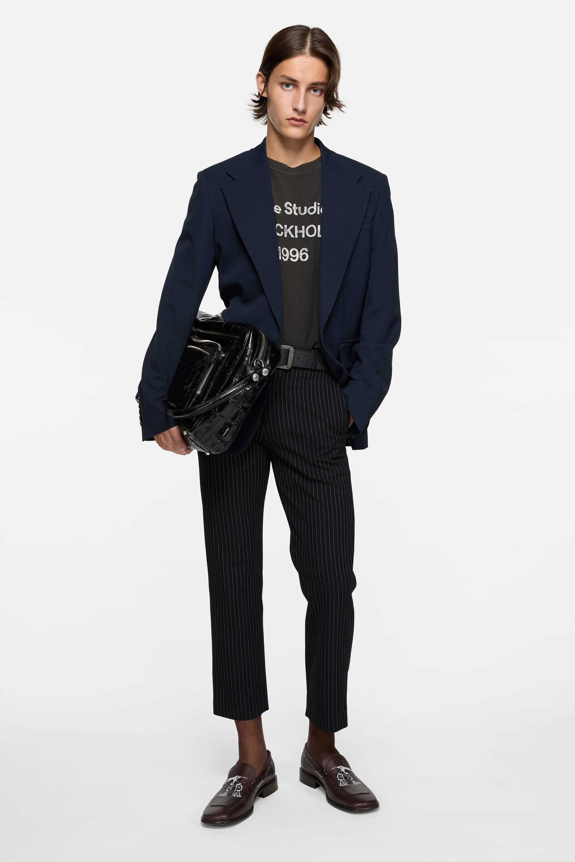 Acne Studios - フィットスーツジャケット - ネイビー