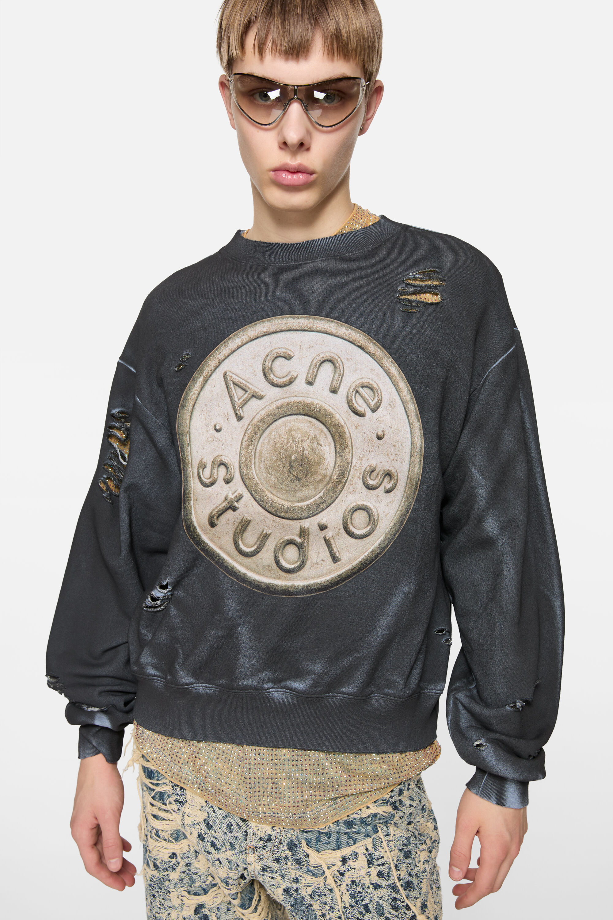 Acne Studios - ロゴセーター - ブラック