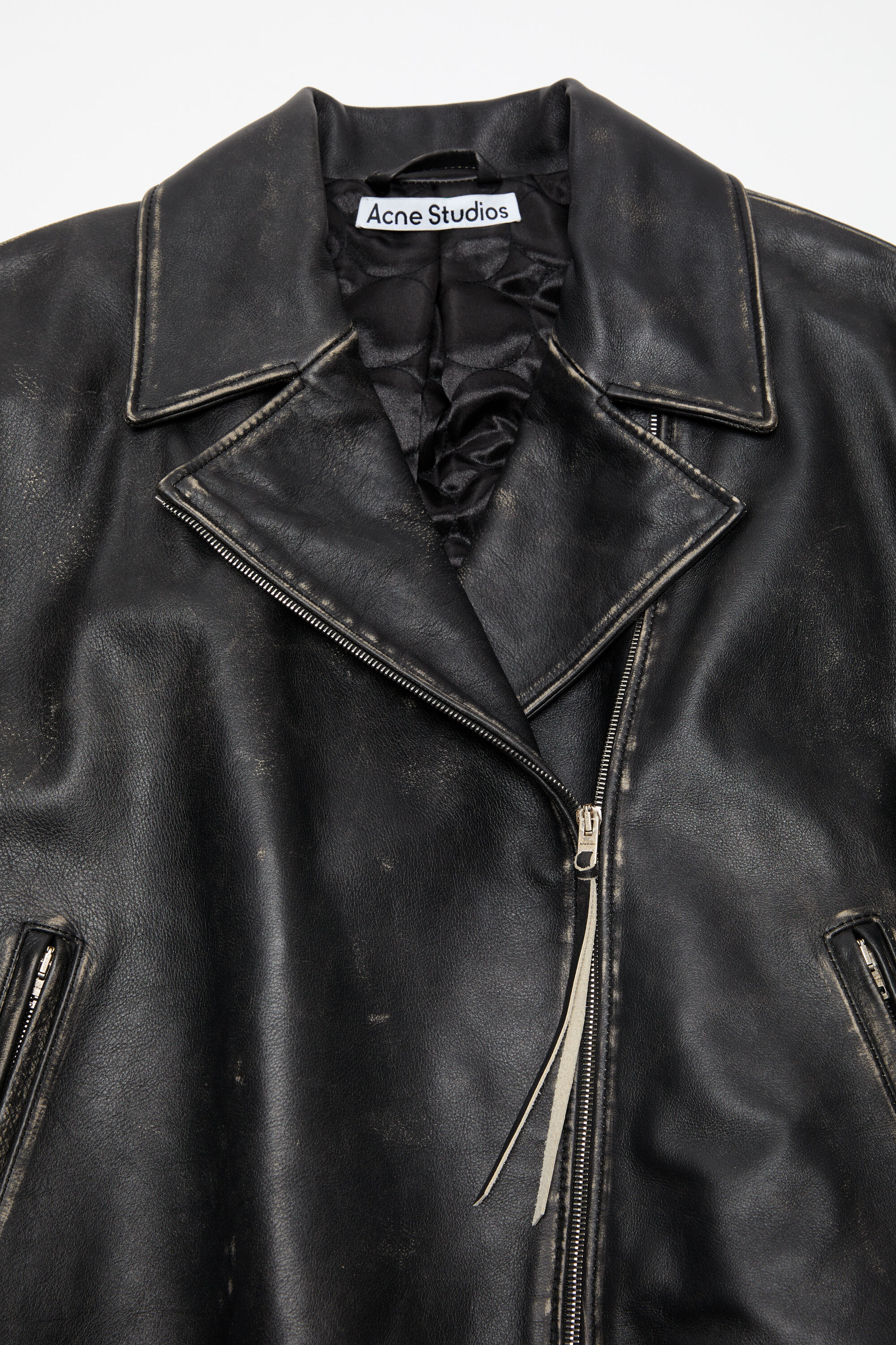 Acne Studios - Leather biker jacket - Black