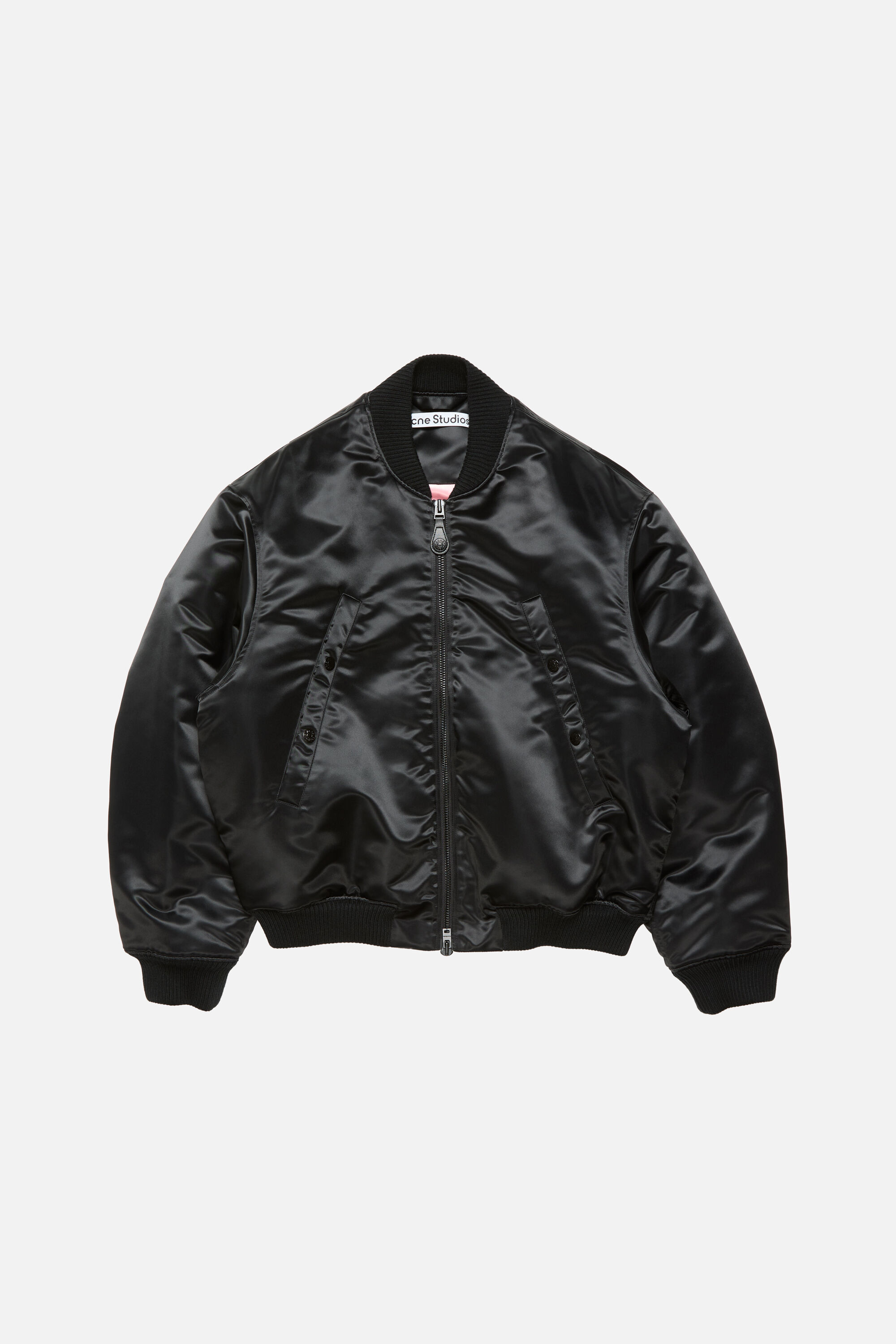Acne Studios - ロゴボンバージャケット - ブラック