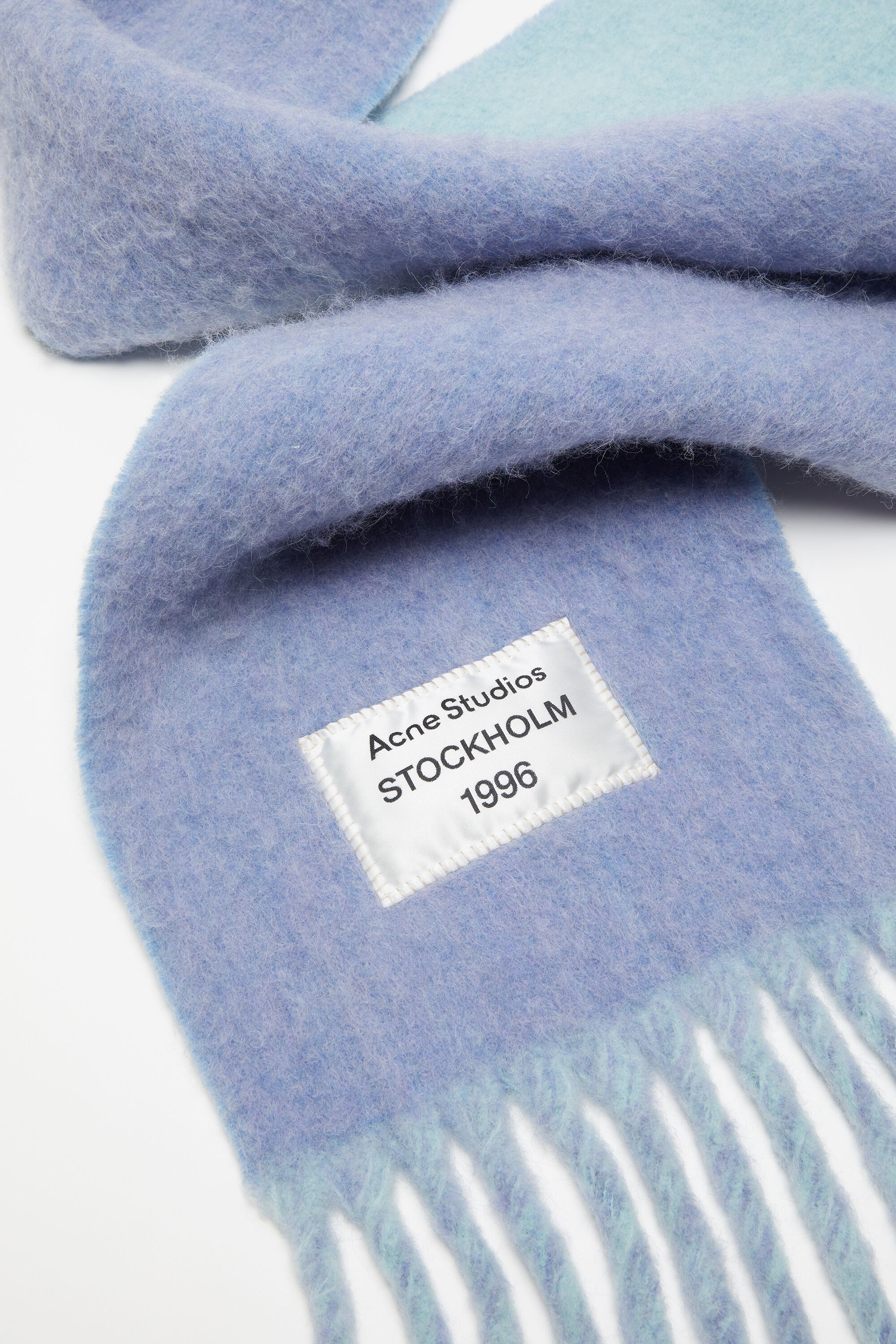 Acne Studios - Bicolour Alpaca Scarf - Blue/light blue