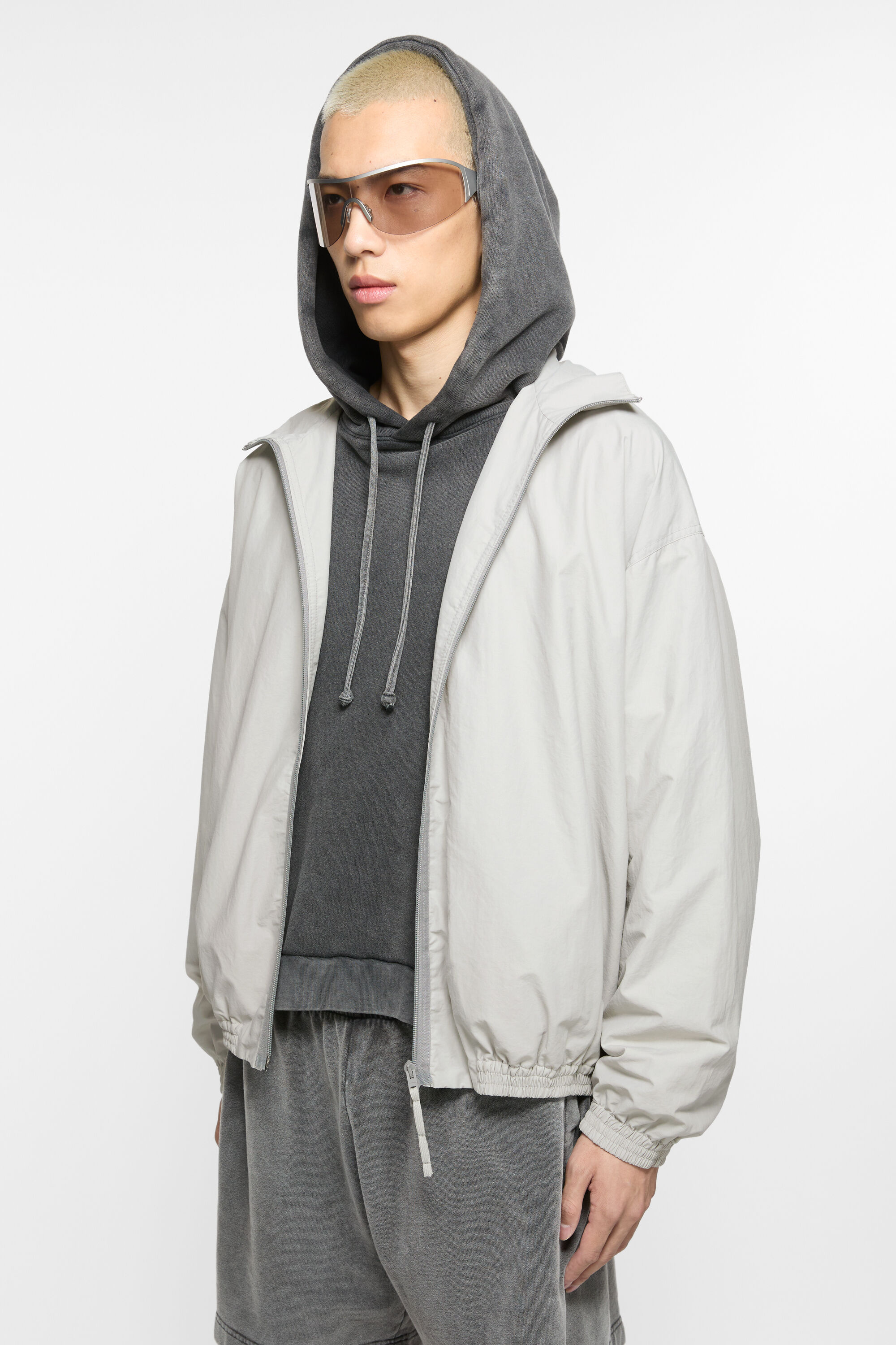 Acne Studios - ロゴ入りテクニカルジャケット - グレー