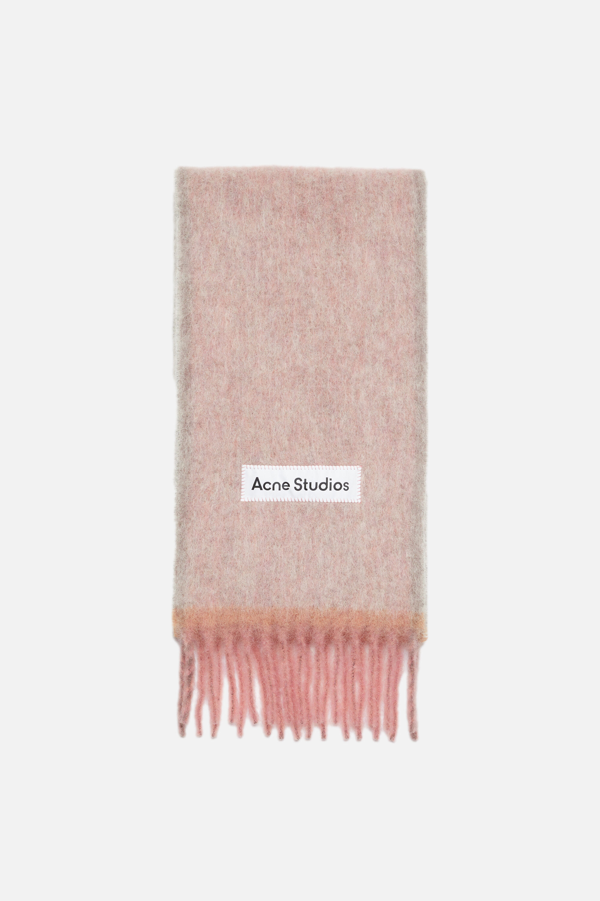 Acne Studios - ウールモヘアスカーフ - ナロー - ダスティピンク