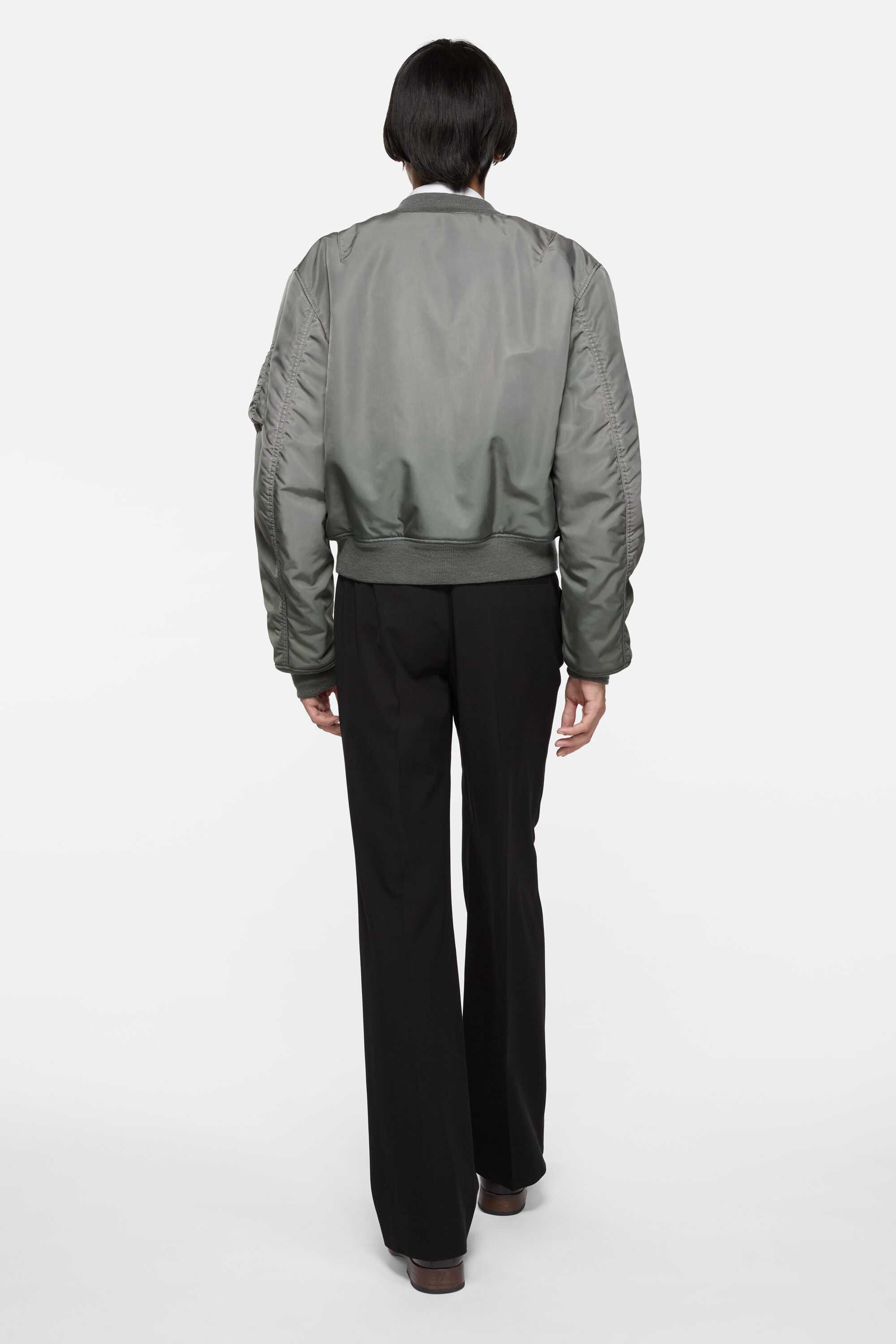 Acne Studios - ウォッシュ加工ボンバージャケット - ストーングレー