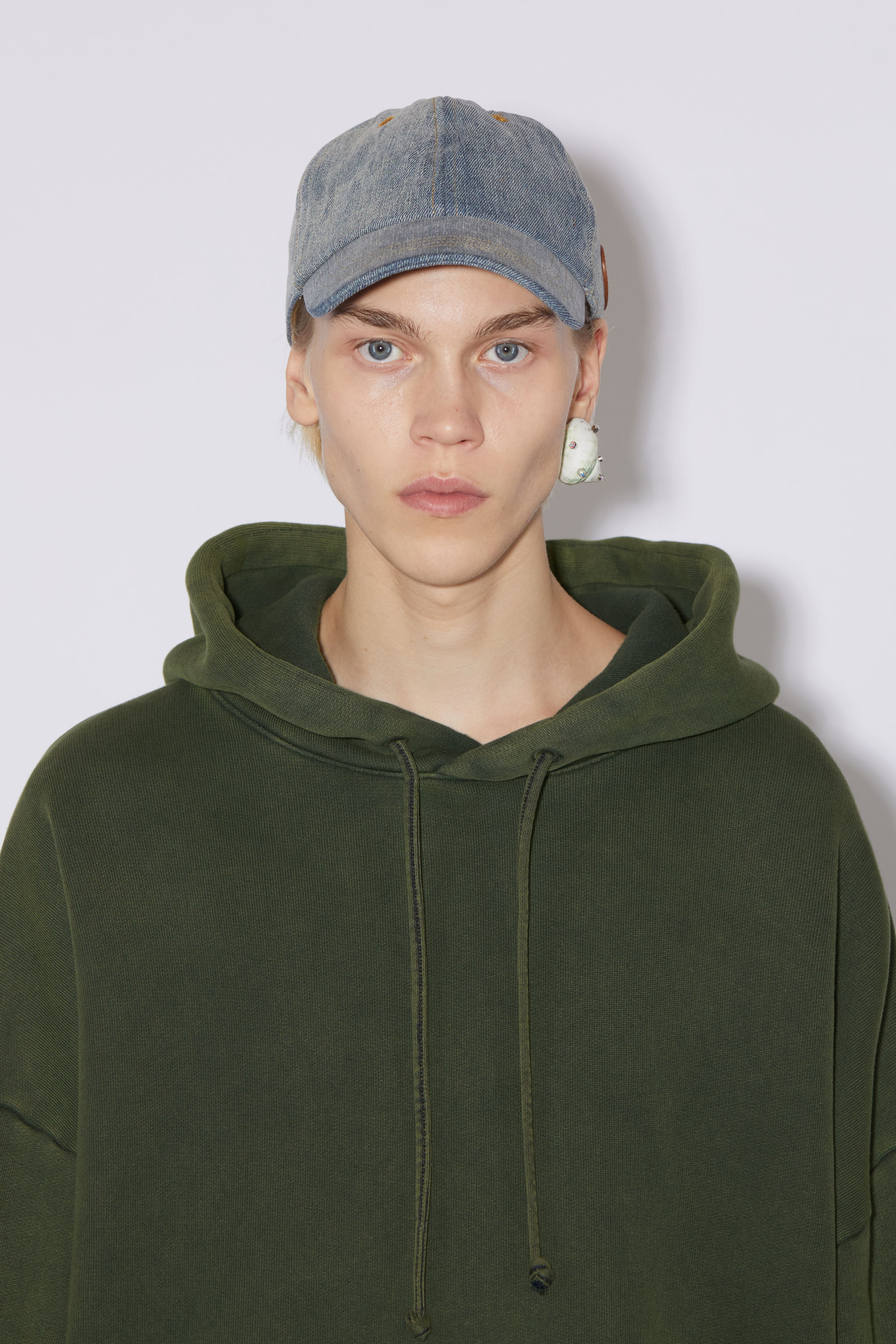 Acne Studios - フードスウェットシャツ - モスグリーン