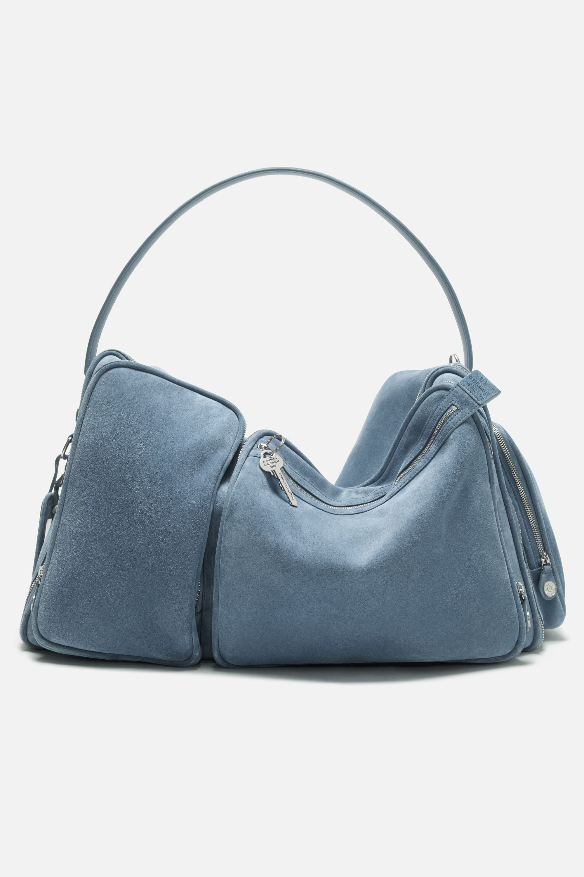 Acne Studios - Camero Hotel スエードショルダーバッグ - デニムブルー