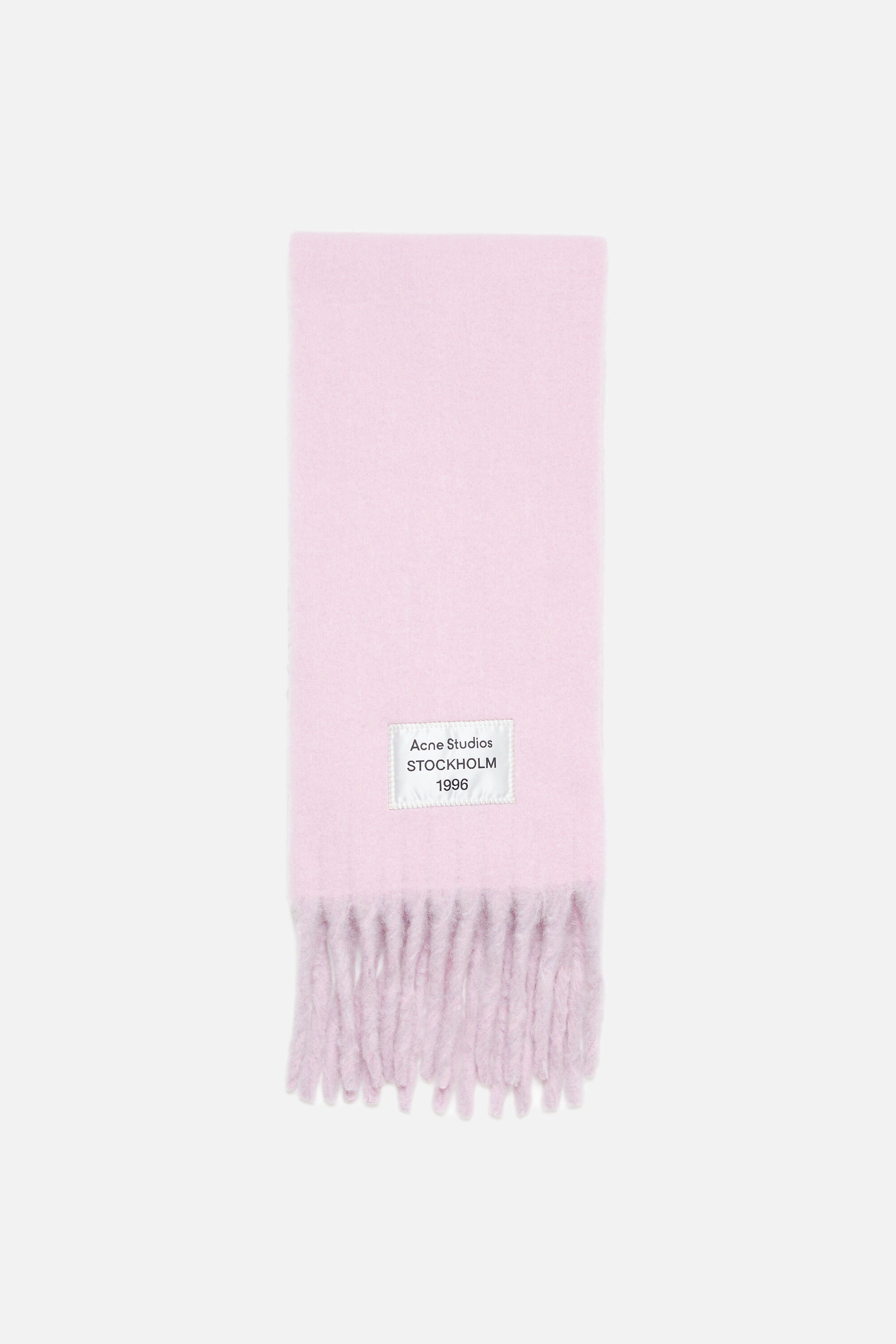Acne Studios - バイカラーアルパカスカーフ - ピンク/ライラック