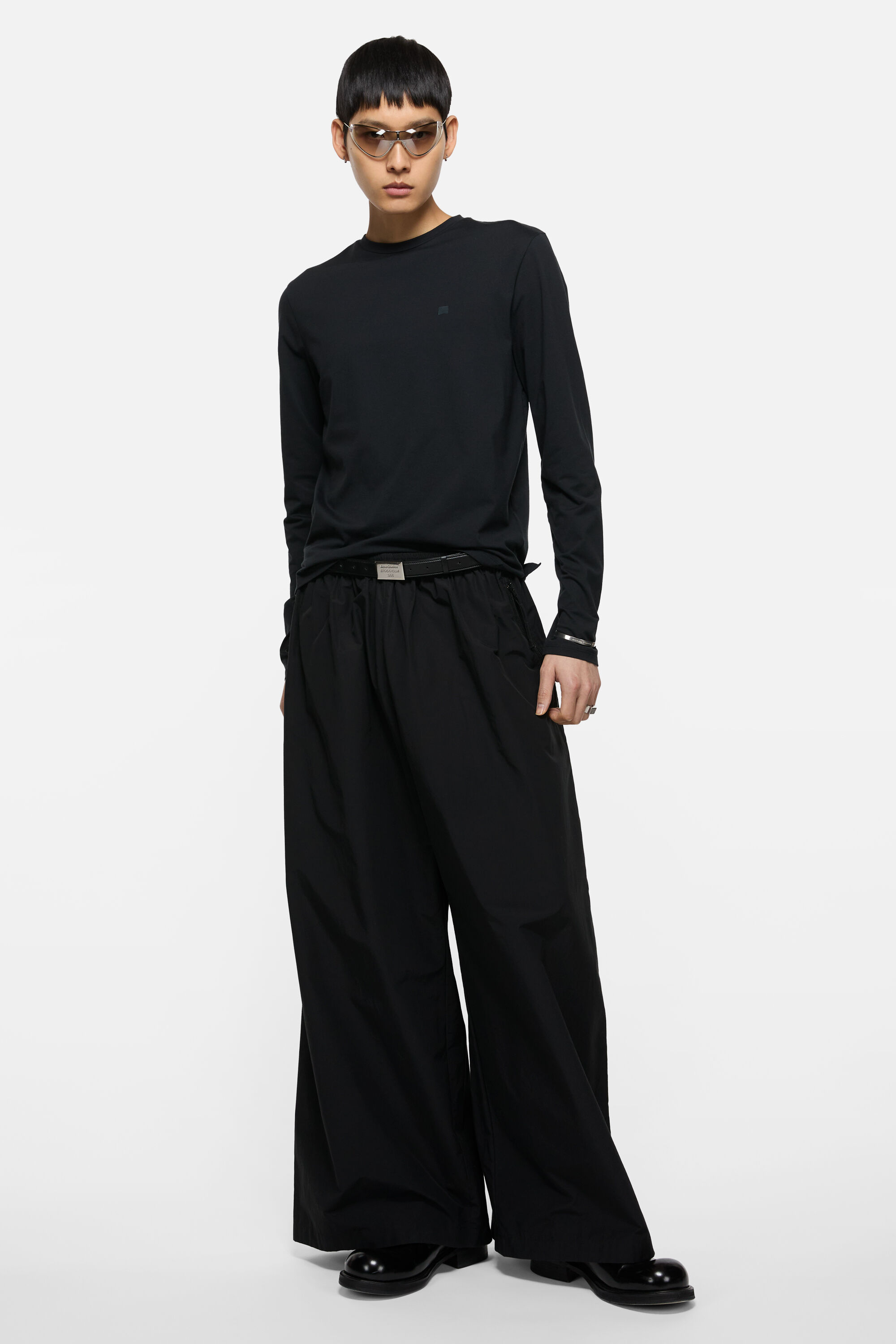 Acne Studios - ロングスリーブTシャツ - レギュラーフィット - ブラック