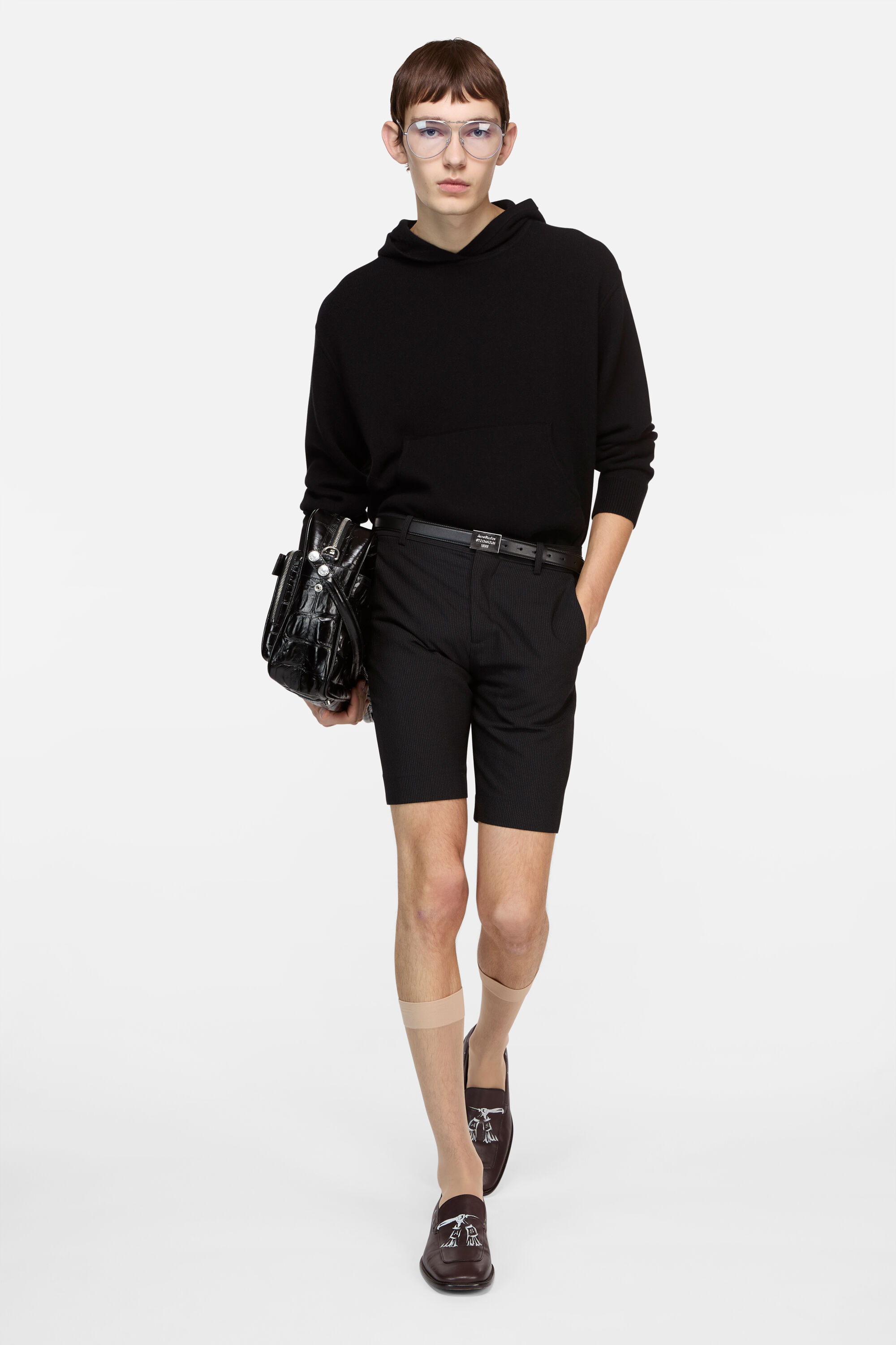 Acne Studios - カシミヤフーディセーター - ブラック