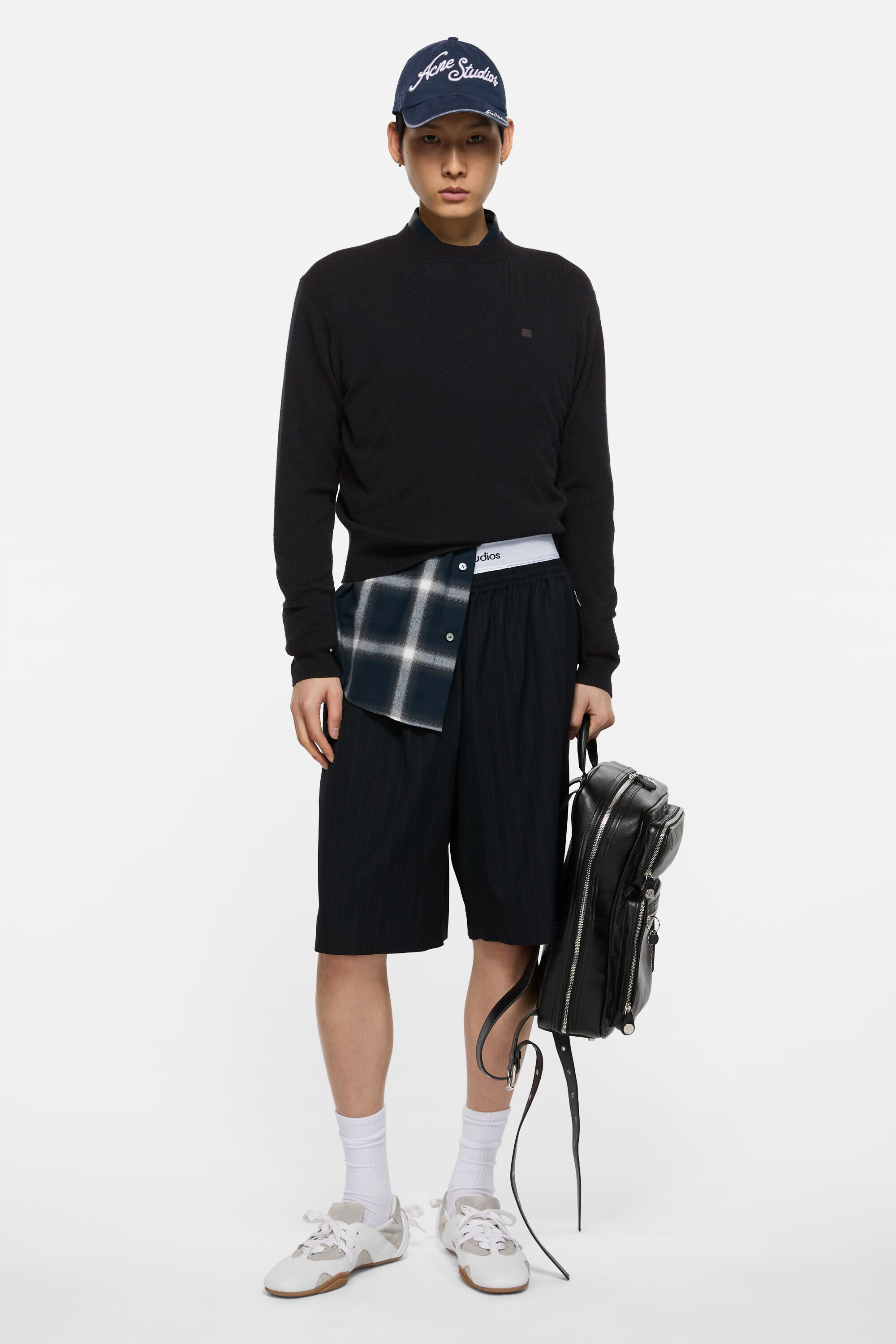 Acne Studios - クルーネックセーター - ヤクウール - ブラック