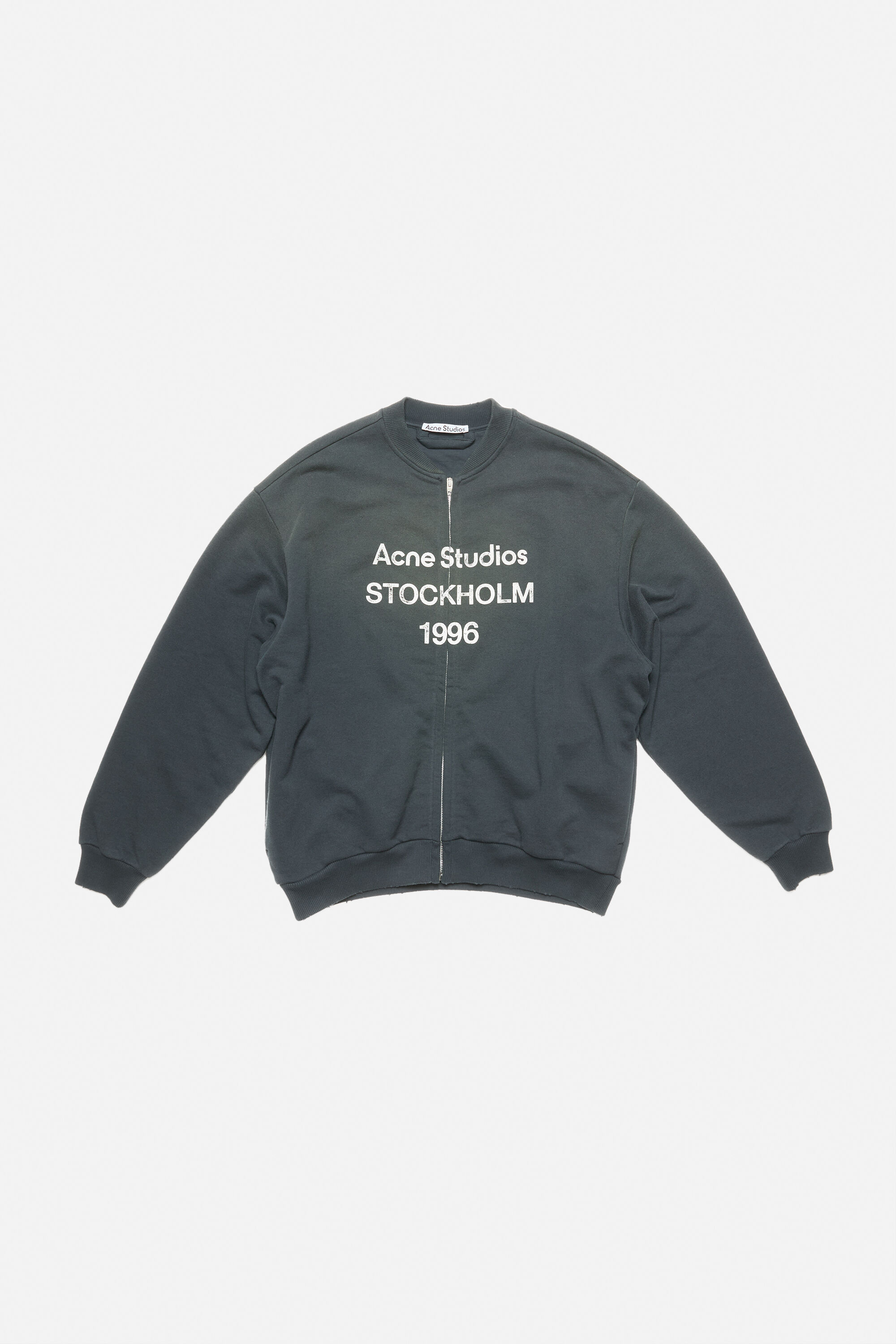 Acne Studios - Washed zip-up cardigan - Black