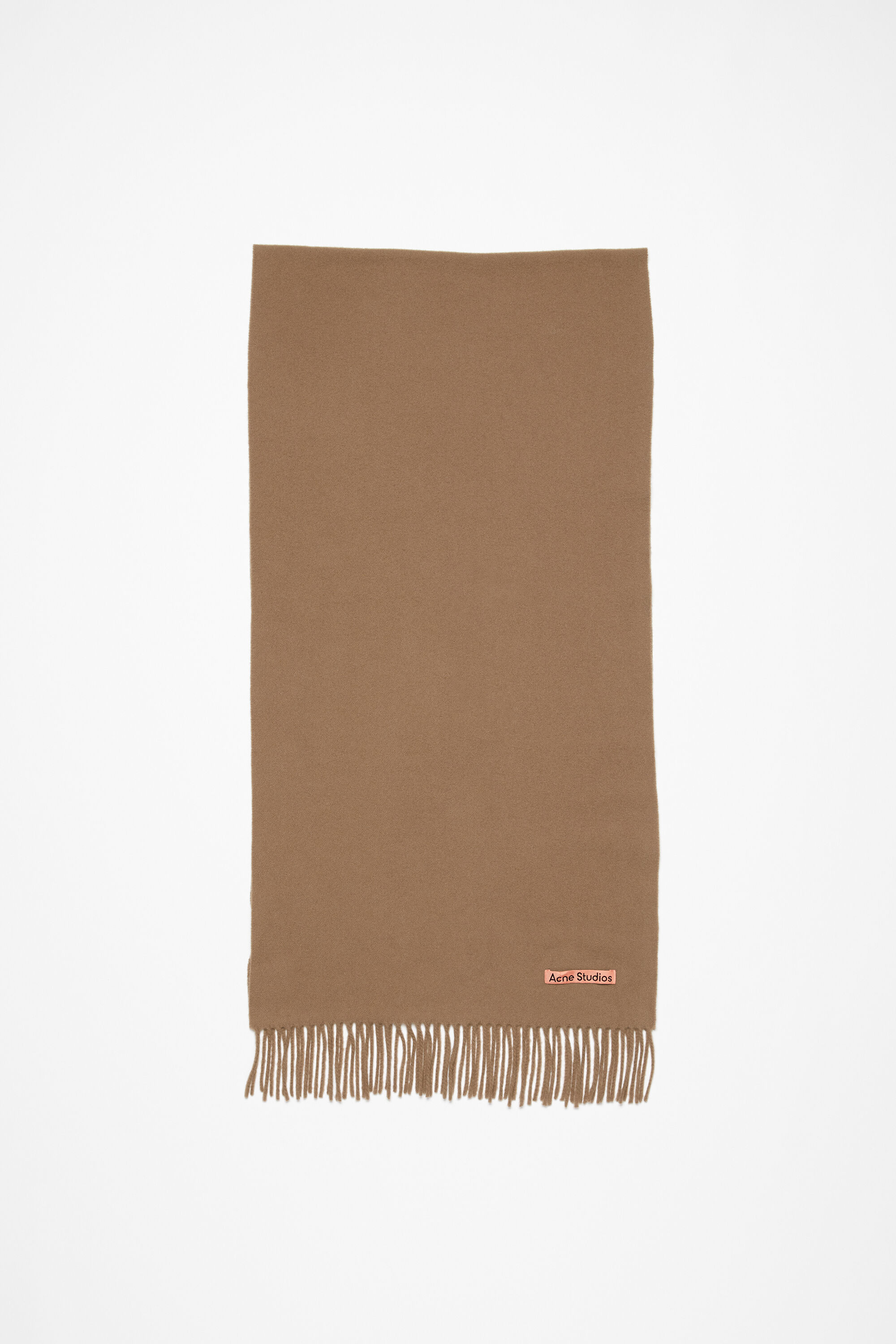 Acne Studios - Fringe wool scarf – Narrow - Black