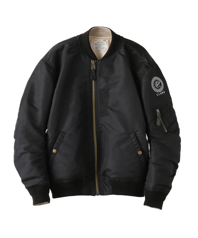 CLANE - CLANE/FRAGMENT PROJECT MA-1 BLACK | ADDICT WEB SHOP