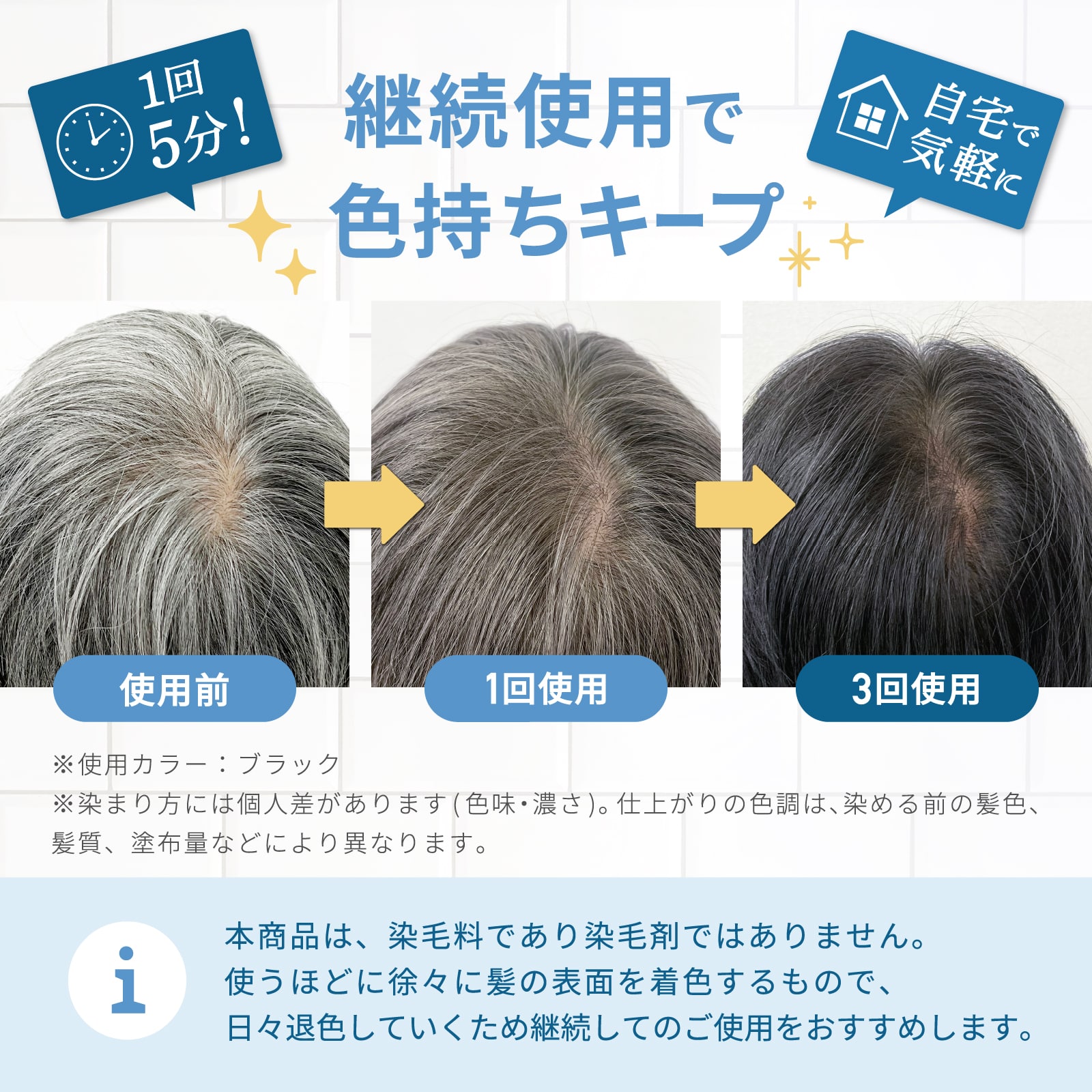 ビューティーカラートリートメント ダークブラウン 3本セット