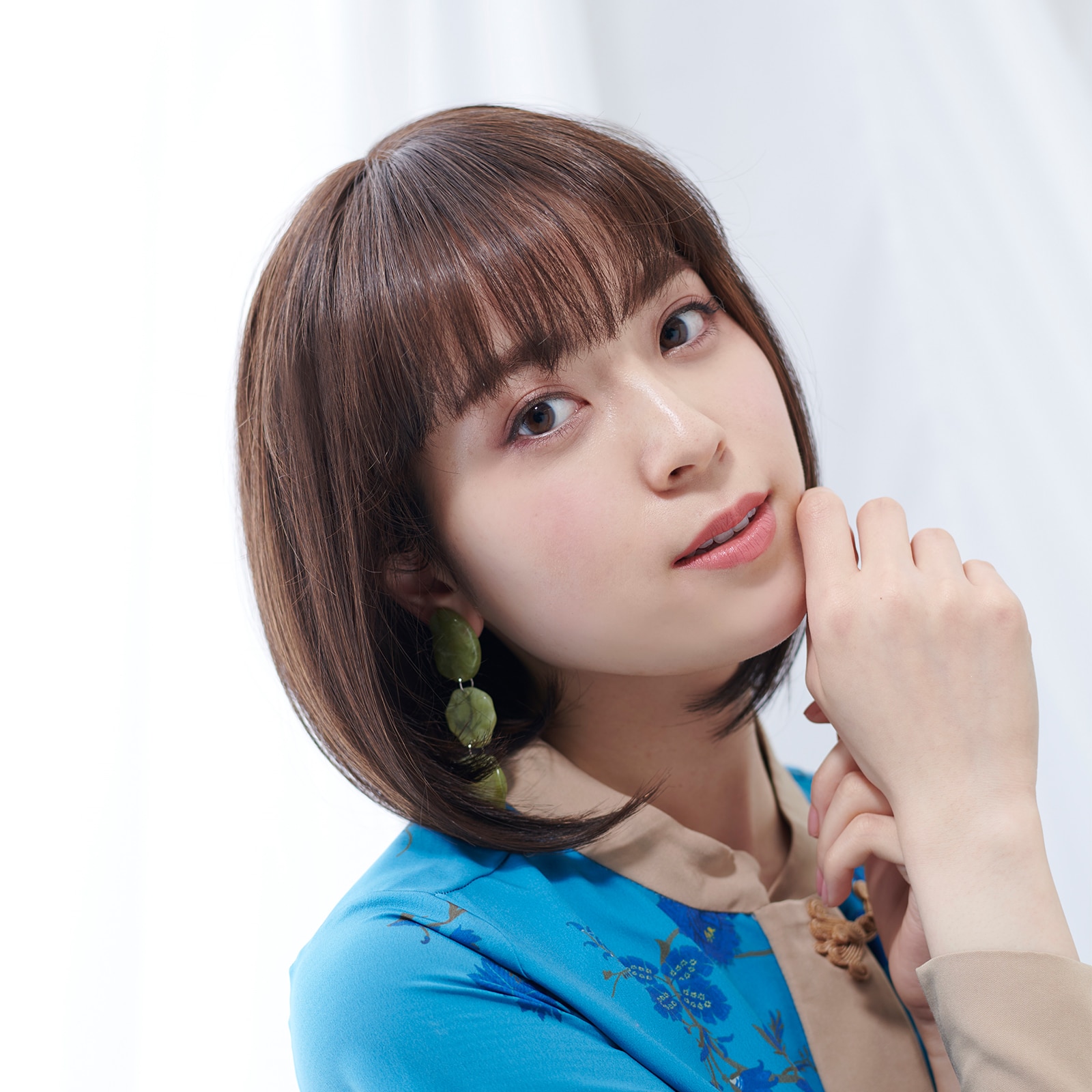部分ウィッグ】 NAVANA 前髪ありストレートボブ [ダークブラウン