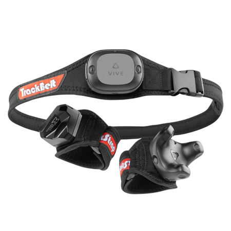 HTC 3x VIVE Tracker (3.0) with Base Station 2.0, Rebuff TrackBelt