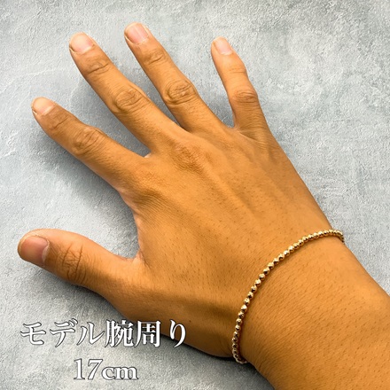 18金 シャンデリア ブレスレット 19cm 3mm 玉 / K18 Chandelier