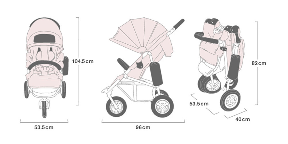 COCO BRAKE EX MELANGE DENIM | AIRBUGGY