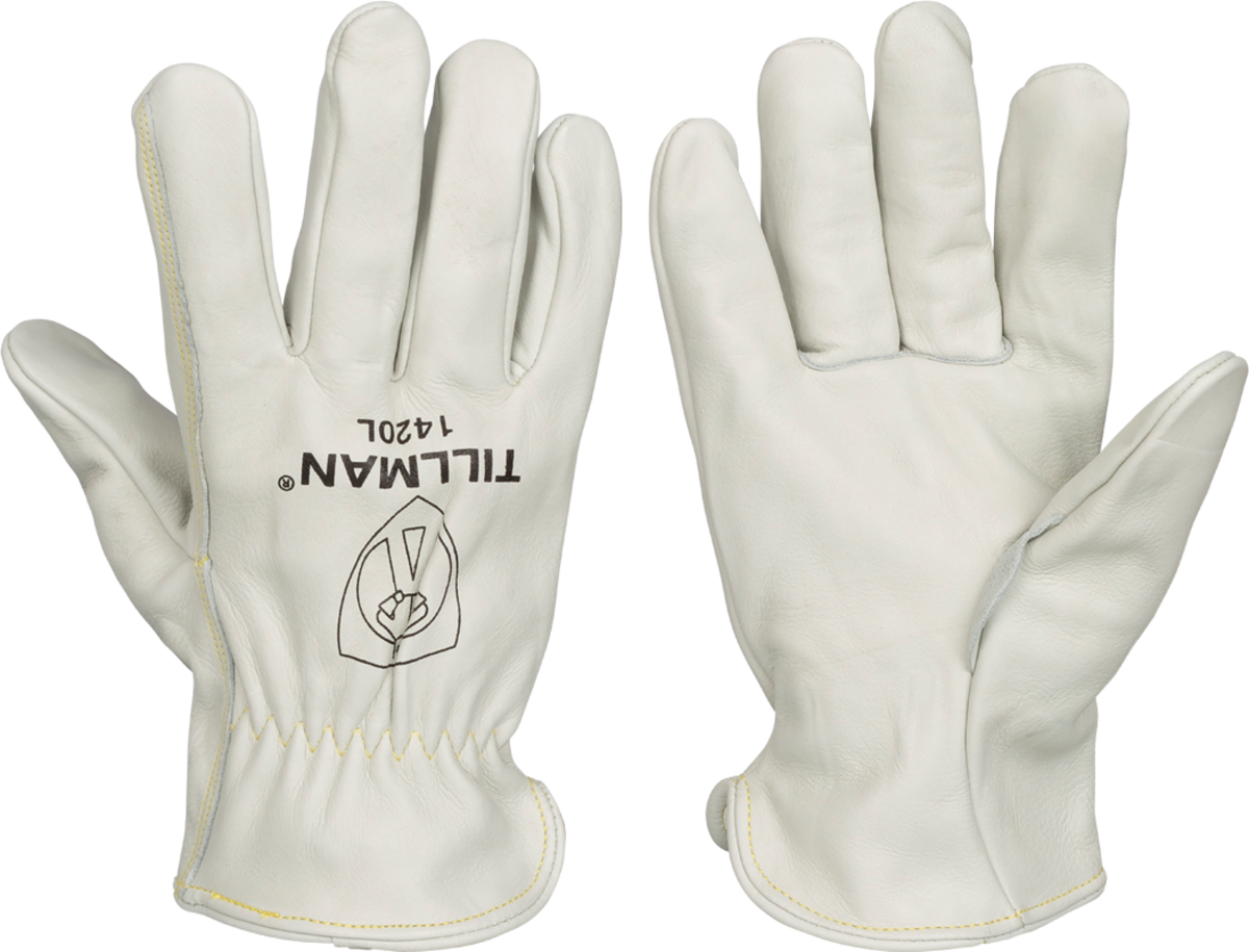 Airgas - TIL1420L - Tillman® Large White Cowhide Unlined Drivers