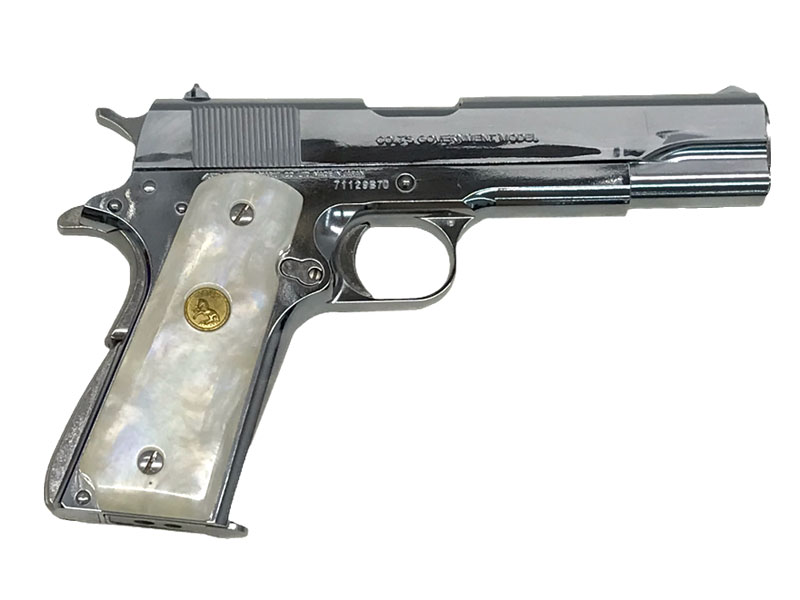 COLT Series 70 Nickel Finish ガスガン コルト ガバメント シリーズ