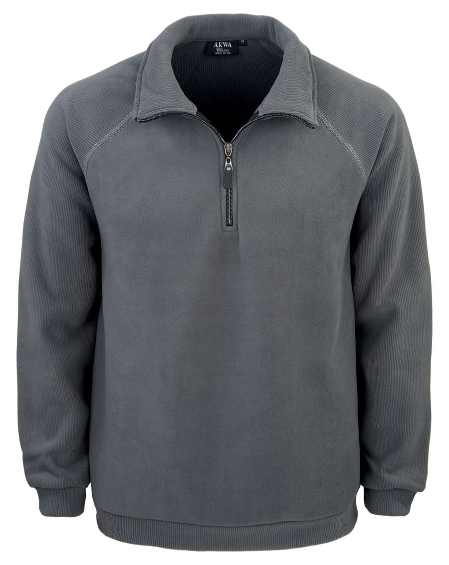 1742-CBF Men's Corduroy Bonded Fleece 1/4 Zip Pullover