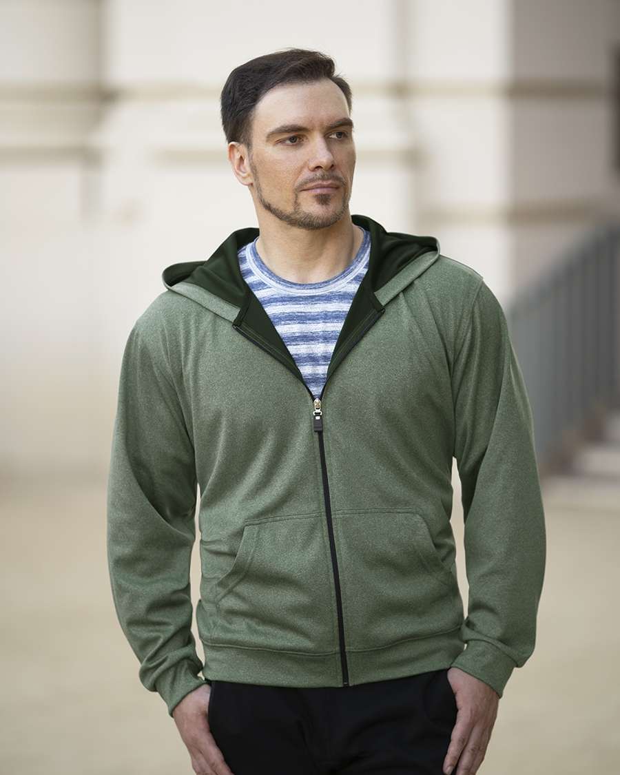 9738-BDI Men's Full Zip Hooded Jacket