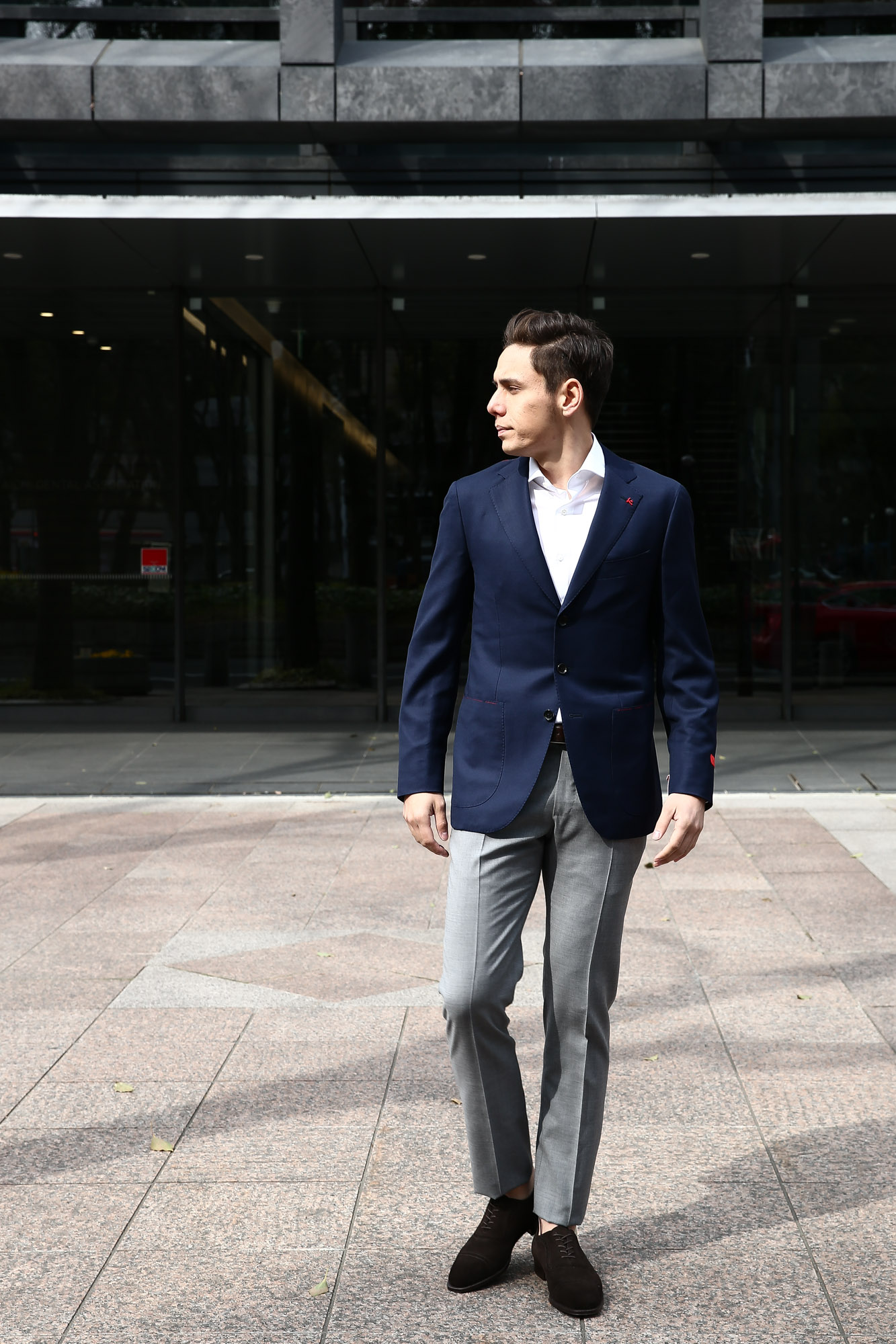 ISAIA / イザイア】 SAILOR (セイラー) 130'S AQUA BLAZER FABRIC