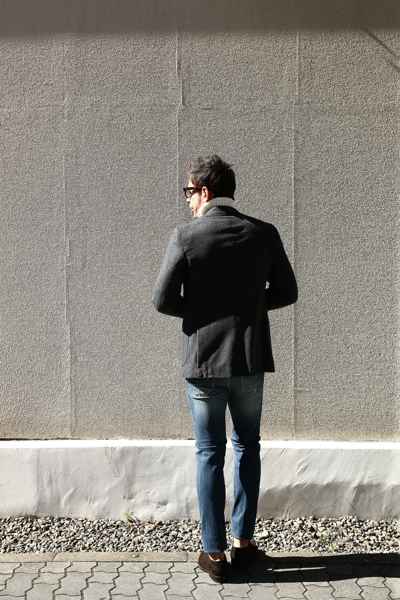 ISAIA // イザイア】 SAILOR (セイラー) AQUA MOLESKIN ウールカシミア