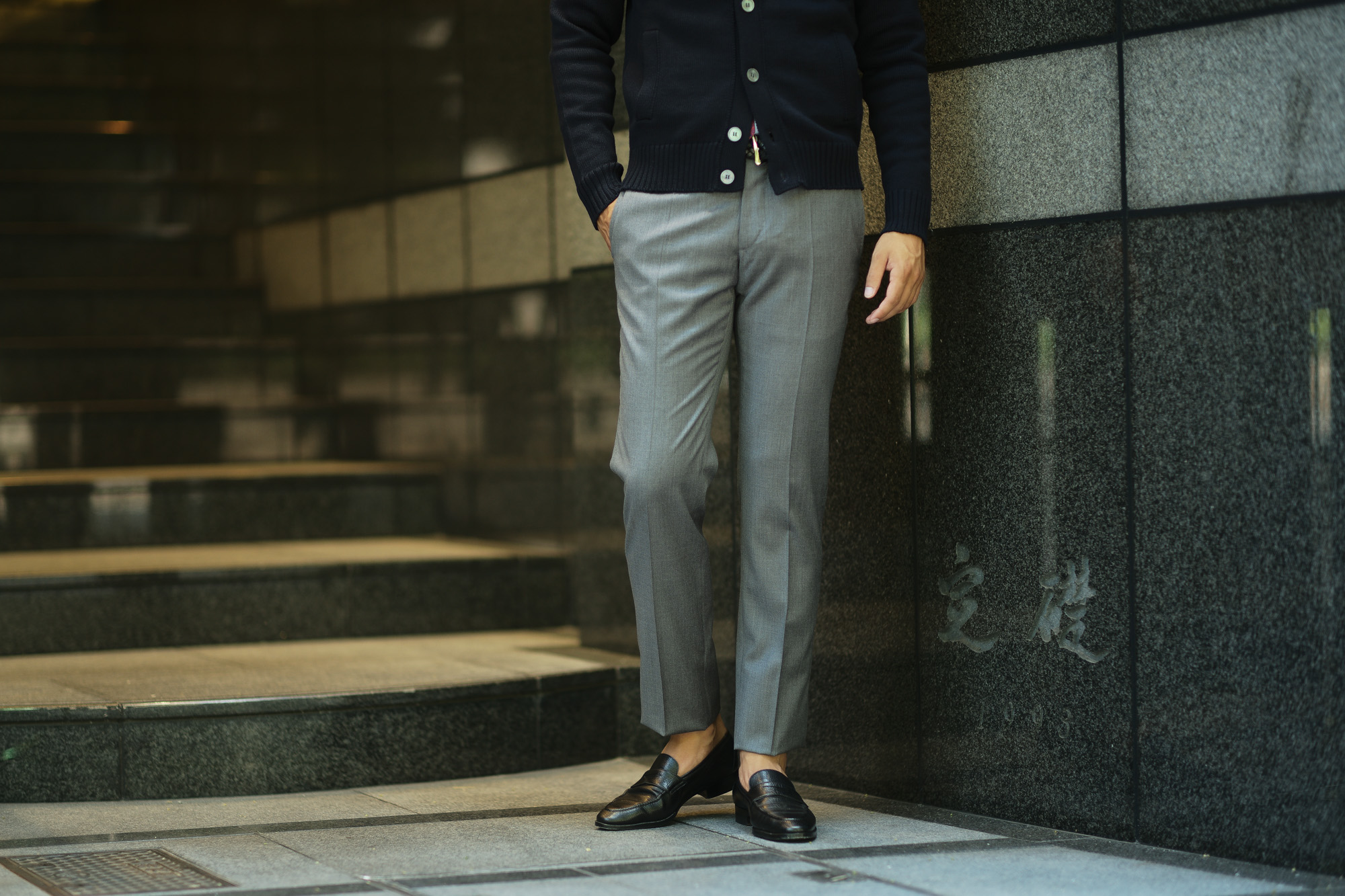 INCOTEX (インコテックス) N35 SLIM FIT (1NT035) SUPER 100'S WOOLLEN