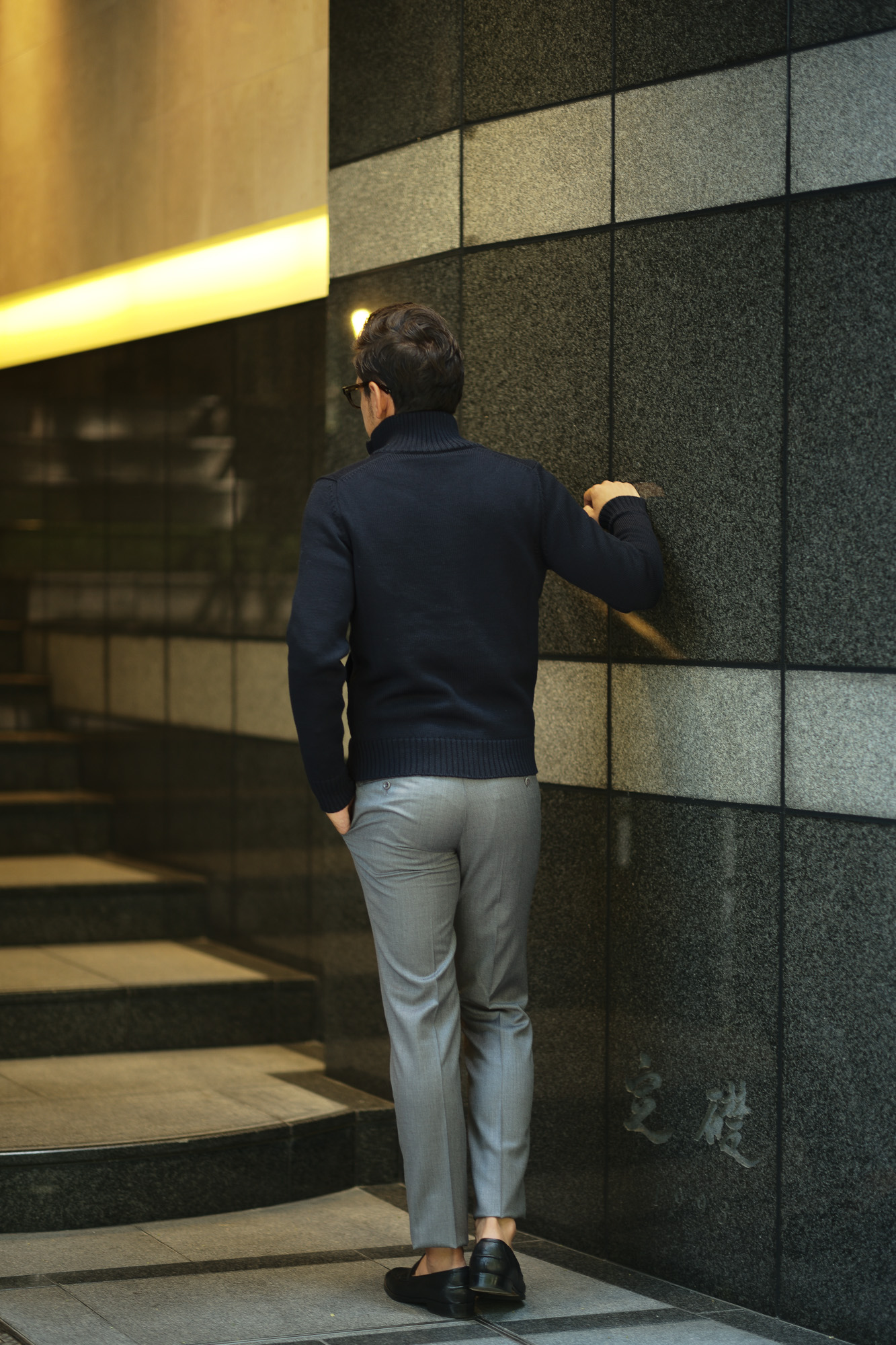 INCOTEX (インコテックス) N35 SLIM FIT (1NT035) SUPER 100'S WOOLLEN