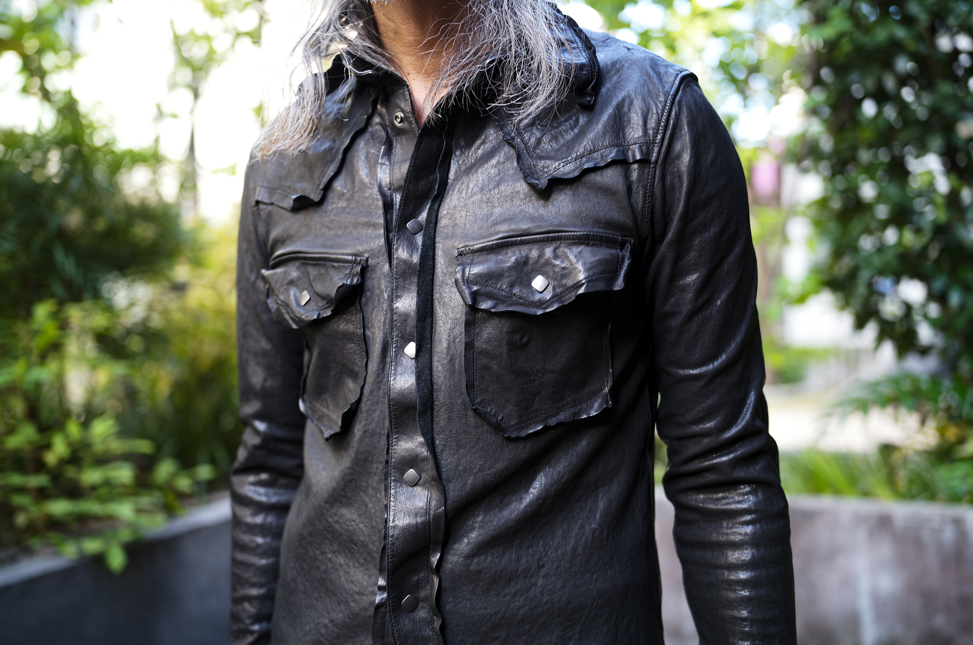 ISAMU KATAYAMA BACKLASH “2145-02” “EZO LEATHER WORKS” DEERSKIN