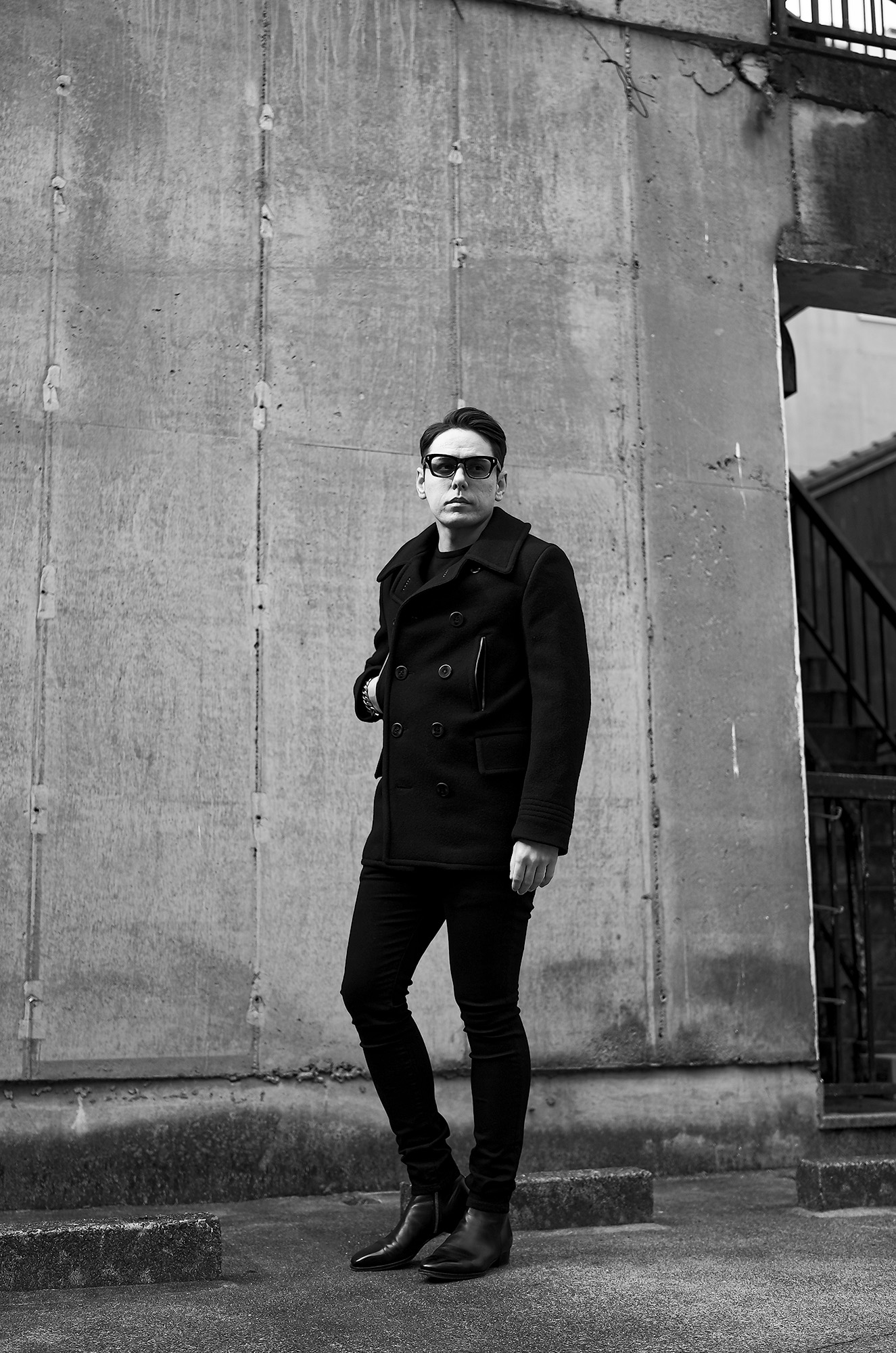TOM FORD (トムフォード) MELTON PEACOAT (メルトン Pコート) ウール