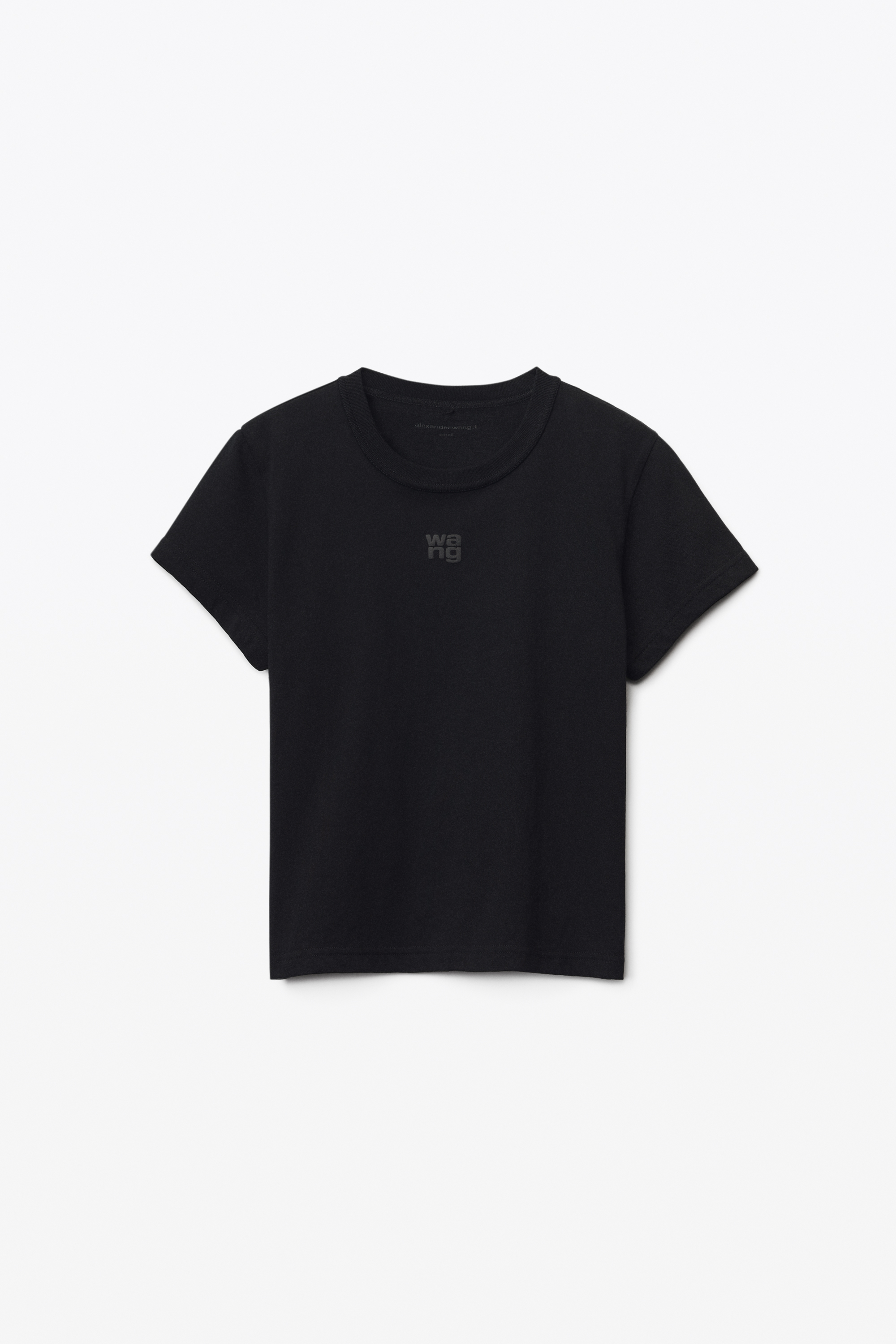 puff logo shrunken tee in cotton jersey