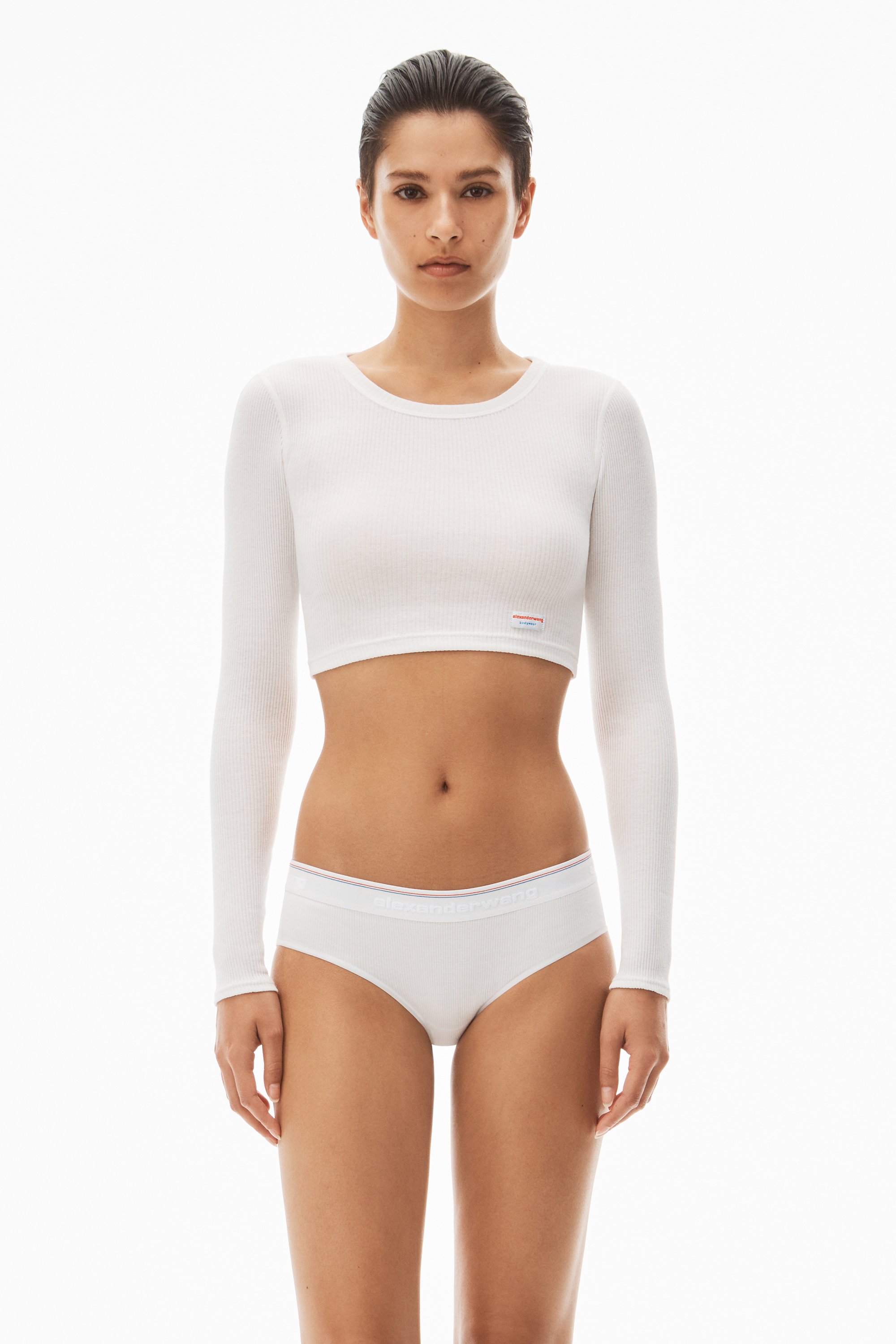 alexanderwang アレキサンダーワング リブジャージー クロップド