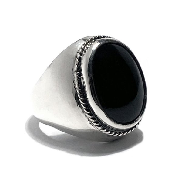 ラージ オニキスリング シルバー925 / Native Accessory Collection
